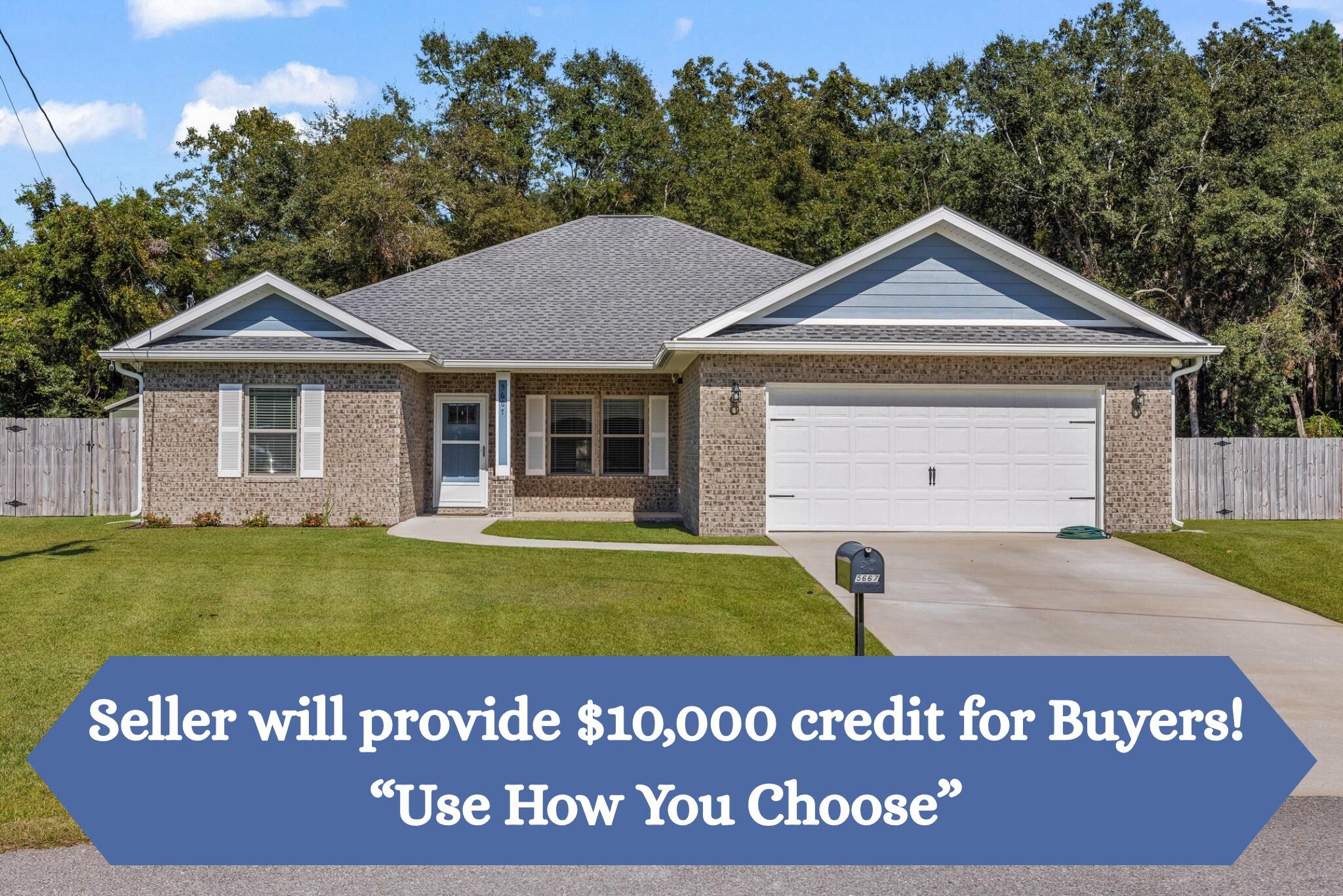 HUGE PRICE REDUCTION on this .55 acre pie-shaped lot at the back of the subdivision was hand picked by the owners to have their custom dream home built. 2162 sq/ft of living space +484 sq/ft garage-heated & cooled by a Pioneer 18,000 BTU MINI-SPLIT & fully insulated= 2646 sq/ft. Upgrades GALORE - See photos for full list. Fully fenced back yard with double gates on both sides makes room to park an RV or Boat. The back gate leads to additional deeded property going back 30 ft. The 10x12 yard building conveys. A 30x14 ft patio was added off the screened in porch.  The producing Pecan trees offer shade & the Rainbird lawn irrigation system keeps the new sod green.