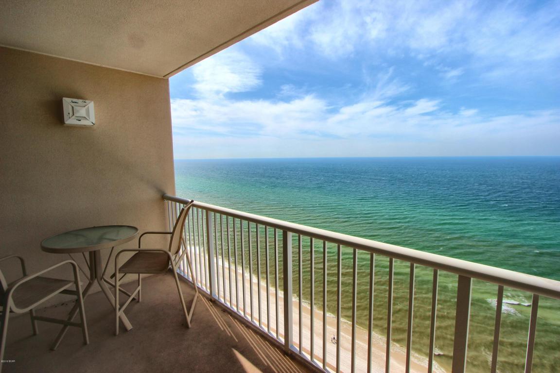 The beach getaway you have always dreamed of - a beach inspired 2/2 Gulf front condo at Majestic Beach Towers. Riveting Gulf views are framed by beachy chic interiors, designed with the Gulf of Mexico and sun in mind. Sunshine and warm gulf breezes abound from the balcony, with amazing water and beach views. The gourmet kitchen features loads of cabinet space and is fully stocked and rental ready and the rest of the condo lives larger than its square footage and is spacious and bright Enjoy the good life at Majestic Beach Resort with resort style amenities including in/out pools, tennis, a large outdoor dining area, impressive fitness facility, community room, the Majestic Movie Theatre, the H20 Bar and Grill serving Gulfside lunch and dinner and the Majestic Market featuring Starbucks coffee and gourmet sandwiches, etc. This is the ultimate vacation destination! Quick distance to the the wonderful shopping, dining and entertainment at Pier Park and the airport.