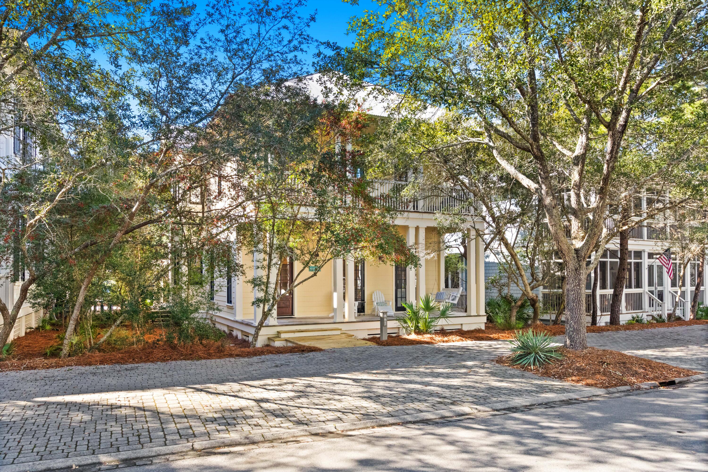 Welcome to this charming Watercolor cottage, ideally located just minutes away from the Beach Club, vibrant Town Center shops and dining and picturesque Marina Park. This custom-built, one-owner home offers a perfect blend of comfort and style, featuring 3 spacious bedrooms and 3 and a half baths. With two expansive living areas—one on the first floor and another on the second—you'll have ample space to entertain or unwind in this thoughtfully designed home.

The generous porches on both the first and second floors provide beautiful outdoor living spaces, while the rear screened porch offers a serene retreat perfect for enjoying the outdoors in any weather. A dedicated home office, complete with a sleeper sofa, offers flexibility for guests or additional living space. Designed to accommodate up to 10 guests, this home is perfect for family gatherings or hosting friends. Enjoy the convenience of a whole-house Sonos system, allowing you to effortlessly play music throughout the entire home. Situated on a quiet alley, this property offers the added benefit of potential for expanding the space if desired, providing both privacy and future possibilities.

This home truly combines the charm of coastal living with modern amenitiesan exceptional find in Watercolor!
