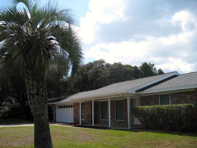 Priced to sell!!! Upscale waterfront neighborhood (east of Beal) - circular street with two entrances off Beal St. 3 bd/2ba home with 2 car garage. Neighborhood park just steps from property. Centrally located in FWB close to AF bases and shopping. Call for written estimates to replace pool liner & carpeting. Seller will make repairs prior to closing if required for loan approval or escrow money for repairs at closing for buyer. Large pool -seller states apprx 8' at deep end. Very private rear yard. Large enclosed Florida room 20' x 13' off of great room leading to pool. Lowest price house presently for sale in this neighborhood!!!