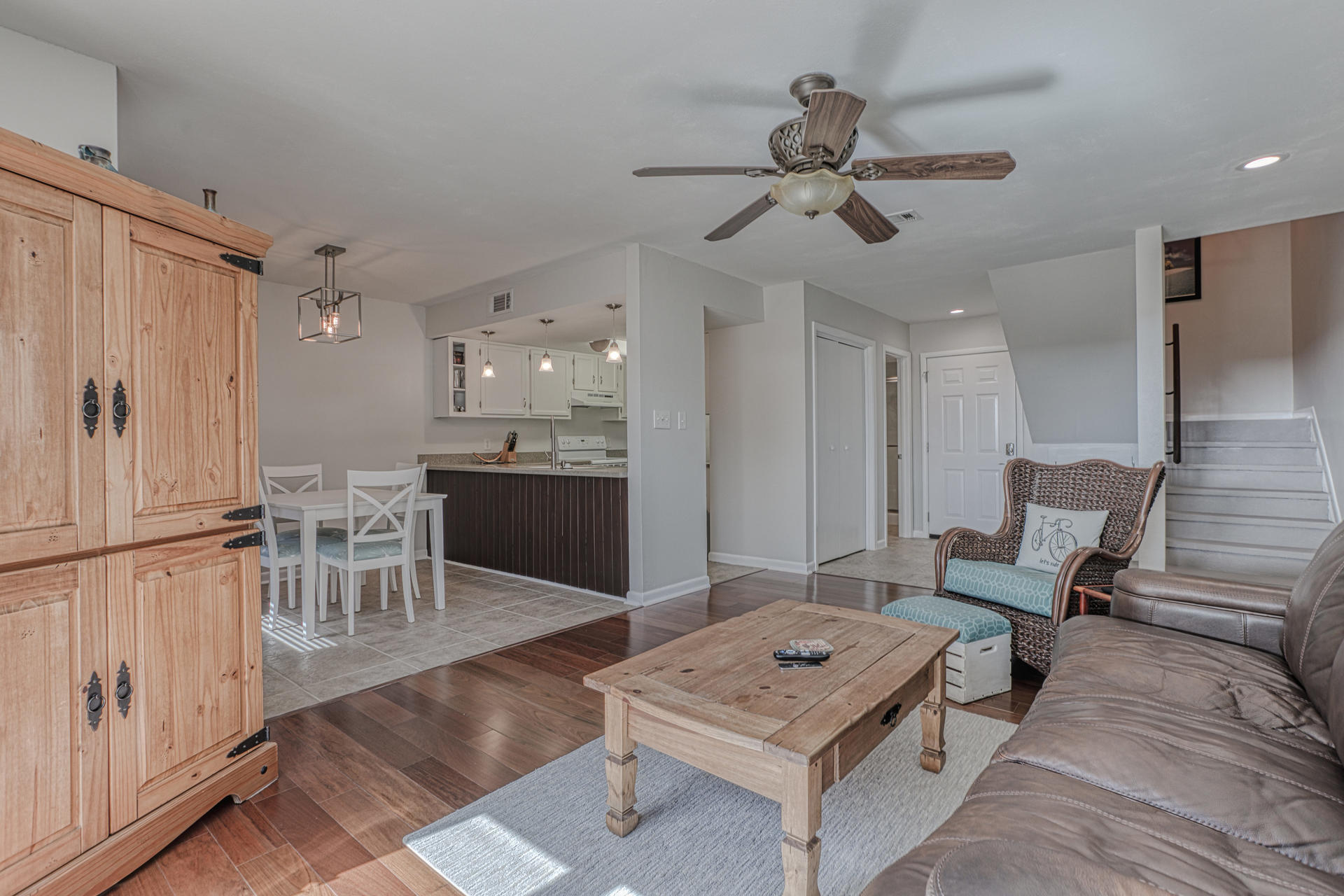 Recently updated 2 bedroom, 2 full bathroom townhome right in the heart of Destin!  Upon entering the property you will immediately appreciate just how well this home has been maintained.  The interior has just been freshly painted throughout.  Brand new light fixtures and carpet in the bedrooms have just been installed.  Brazilian walnut flooring is featured in the main living space.  Both full bathrooms have been updated.  A brand new privacy fence surrounds the welcoming back patio area.  This home also has updated doors and windows which are hurricane impact rated.  Considering the close proximity to the public park, boat launch at Joe's Bayou, and everything that Destin has to offer being just a short drive away, this property has it all!