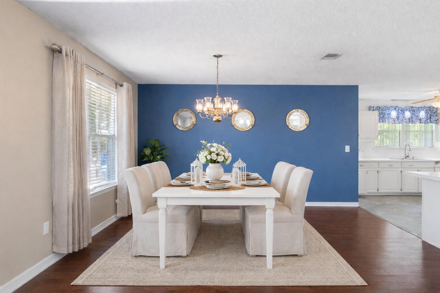 Welcome to 2365 Tumbleweed Drive, located in the heart of Holley by the Sea and just minutes to the community golf course, local schools, shopping, and Navarre's famous white-sand beaches. 

This sought-after neighborhood offers one of the best amenity packages along the Emerald Coast with a low annual HOA fee. Enjoy access to the multi-pool recreation center, tennis courts, pickleball, fitness rooms, sauna and steam, fishing pier, boat launch, playground, and RV parking area — all included.

This spacious home offers nearly 3,000 sq. ft. of living space on over a half-acre, fully fenced with mature trees providing natural shade and privacy. The backyard is wide, open, and perfect for a future pool, pets, play, gardening, or entertaining. A storage shed conveys as-is and includes the hurricane shutters, wooden ladder, gray metal shelving, extra kitchen tile, and additional flooring for the dining room and primary bedroom  all staying for new owners.

Inside, the home features one of the largest kitchen layouts available in this floor plan, offering generous cabinet storage, expansive counter space, and room to gather. The roof is approximately 5 years old, the home is on sewer, and it is not located in a flood zone, so no flood policy is required. A termite bond with Southwind is currently in place and may be transferred to the new buyer for peace of mind.

This is one of the best values on the market for buyers seeking space, land, amenities, and community lifestyle. Get more square footage and a larger yard for your investmentall in a highly desirable Navarre neighborhood.

Professional interior photos coming soon as the sellers are in the process of packing.

Please reach out with any questions or to schedule your private showing soon. 

Approximate date of going active as mid November. You'll definitely want this one to be on your wish list!