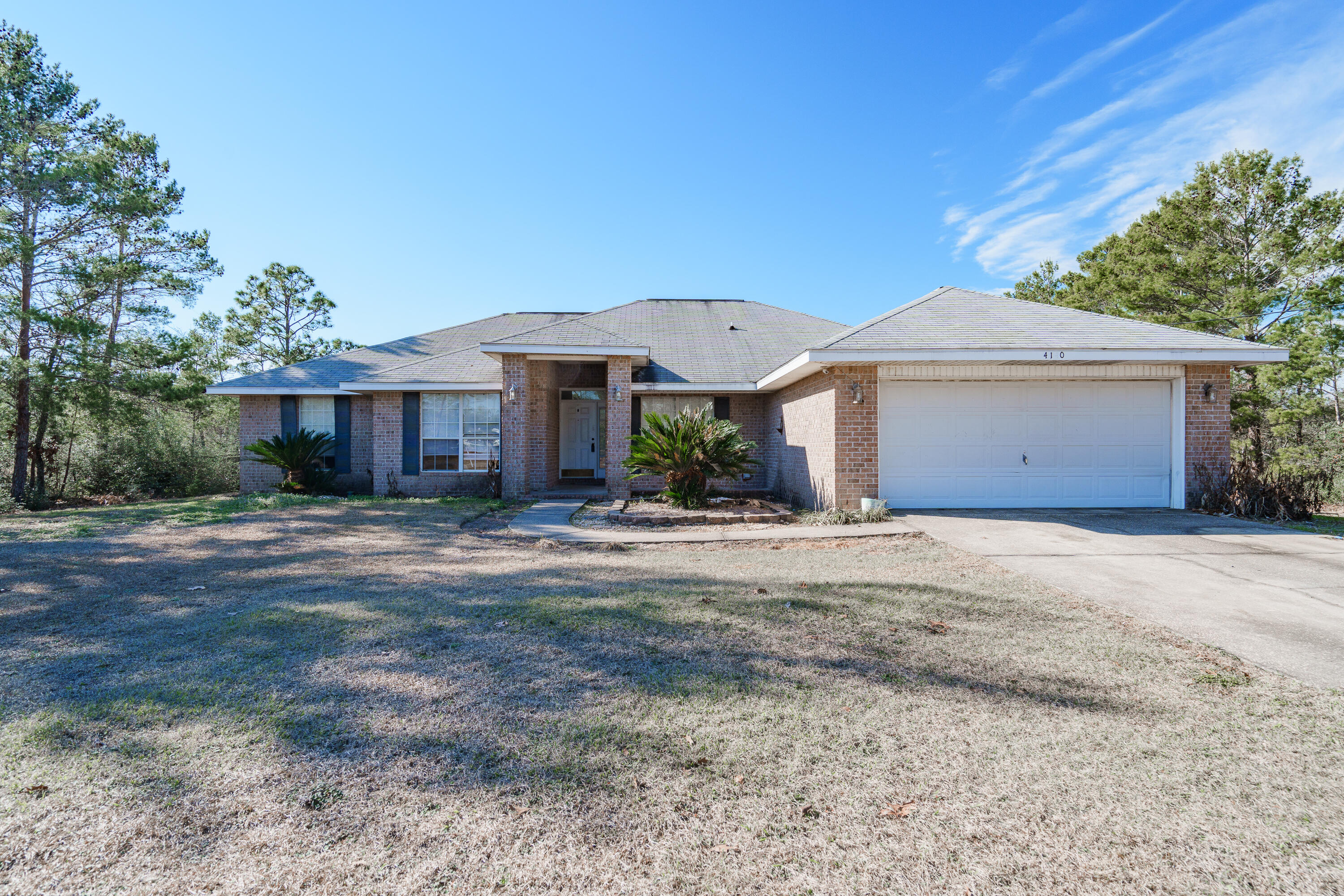 This special find in Mt. Olive Estates, on the east side of Crestview is a great opportunity for investors. This home sits on 1.3 acres and has is a split floor plan with a large living area. This home would qualify for a renovation loan, bring your 203k, VA Renovation or the Investor with Cash! As you walk thru the front door just imagine the possibilities.  Formal Dining on the right and Office or Den on the left. Spacious Master bedroom on the opposite side of the home from the other bedrooms. With some TLC this could be the perfect home. The backyard is plenty big to add a pool, garage, shed, and, a garden. Yes the yard is just that big.