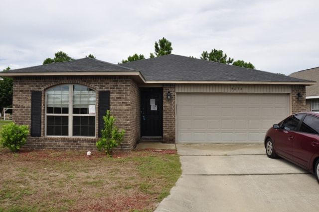 REO. All-brick home situated in the private gated community of Parkers Landing. Home features a beautiful WATER VIEW, which is available from the spacious open patio in the backyard! Inside the home you will find a great split bedroom floorplan. The living room boasts a cathedral ceiling and a pair of French doors that lead out to the open patio. With a bit of elbow grease, this home can be a fantastic find. There are many fabulous amenities within this subdivision including a pool, fishing, and more! Being sold AS IS.