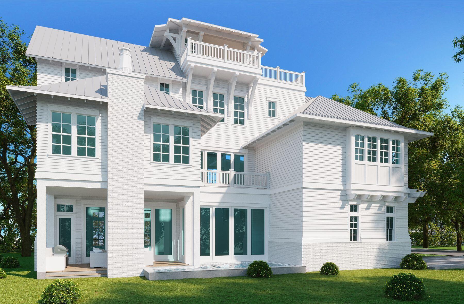 This is Elegance defined in Old Seagrove in a home designed to be a comfortable residential home or a vacation rental property with high value luxury rental accommodations.

The first floor offers elegant dining, kitchen and a first level guest bedroom with en suite bath along with an expansive living area, outdoor recreation including a private pool and seating along with outdoor cooking.

The second level features additional living space for extended families along with three en suite bedrooms and a bunk room also with its own bath.  

This design proves a favorite for families and guests alike that seek individual living spaces in a luxury home.

Continuing to a third level with an additional 3 bedrooms, the home easily accommodates even large family gatherings.  Still, the third level features, yet again, living space for families to enjoy.  Finally, the home offers a tower providing views of the gulf and into the charming rooftops of the town of Seaside, Florida where entertainment for a multigenerational family is in abundance daily.

Enjoy plays for kids or movie night or the Saturday and Tuesday Farmer's market.

The home is offered pre-construction and will break ground in 2021.
