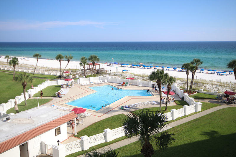 Take in the amazing view of the Gulf of Mexico from the balcony of this lovely condo. Updated flooring , granite counters in the kitchen , and stylish kitchen cabinets make this condo stand out.  The open floor plan gives  this property a very spacious feel.  The pool and beach access can't be beat.  El Matador has lots of green space and some of the most uncrowded beaches around. Many great amenities including fitness center, tennis , sauna, pools , and more.   Many fun attractions and restaurants in the area.  Make vacation memories and you can also cash in on lucrative rentals. Buyer to verify all information.