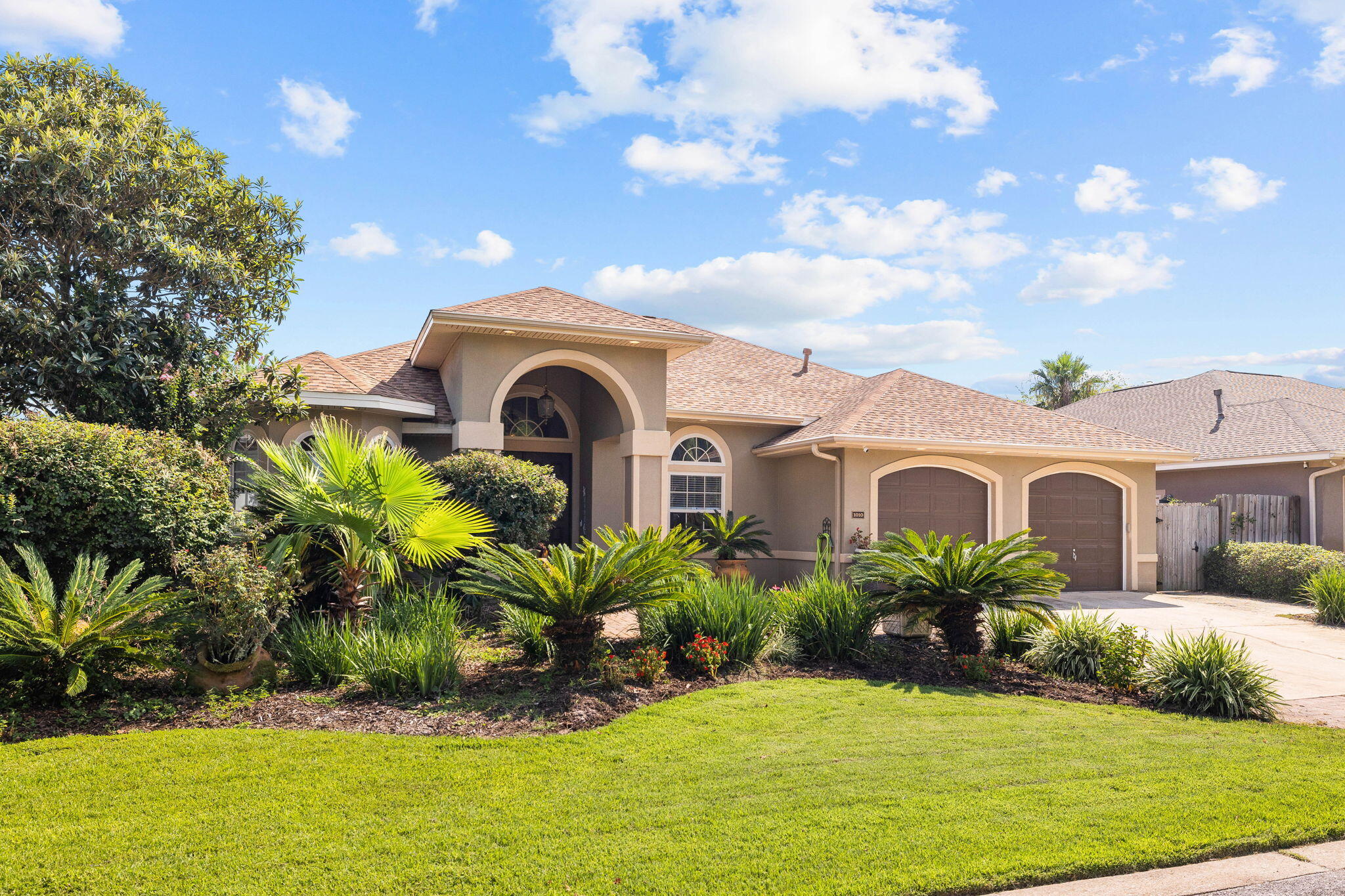 ***Under contract w/72 hour kickout*** Welcome to Chardonnay Estates, where an incredible opportunity awaits you. This updated, 3-bedroom, 3-bathroom home is a true gem that you don't want to miss. With a new roof, fresh flooring, and an updated kitchen, this residence offers modern comfort and style.

One of the standout features of this property is its unique location, backing up to the prestigious Eglin Air Force Base property. With this prime setting, you can enjoy the peace of mind that no one will ever build behind your home, ensuring privacy and tranquility.

Not only does this home provide a serene setting, but it is also conveniently situated near two exceptional parks. White Point Park, just a short distance away, boasts a beautiful sandy beach on the bay, allowing you to soak up the sun and enjoy the coastal beauty.

If boating is your passion, you'll appreciate the proximity to Fred Gannon Rocky Bayou State Park. With two convenient boat launches, you can easily access the water and spend your days exploring the breathtaking surroundings. Whether it's hiking, sightseeing, canoeing, paddleboarding, or indulging in various other activities, this park truly offers something for everyone.

In addition to its nearby parks, this home offers another incredible advantage. Just a short drive over the bridge, you'll find yourself at the stunning Gulf of Mexico. Imagine spending your days basking in the sun, feeling the sand between your toes, and taking refreshing dips in the crystal-clear waters. Best of all, you can return home in no time, leaving the bustling beach behind to savor the tranquility and serenity of your own private oasis.

This remarkable residential retreat truly offers the best of both worlds  the excitement of coastal adventures and the peace and quiet of home. Don't miss out on this exceptional opportunity to live in the coveted neighborhood of Chardonnay Estates, where coastal living and comfort converge.