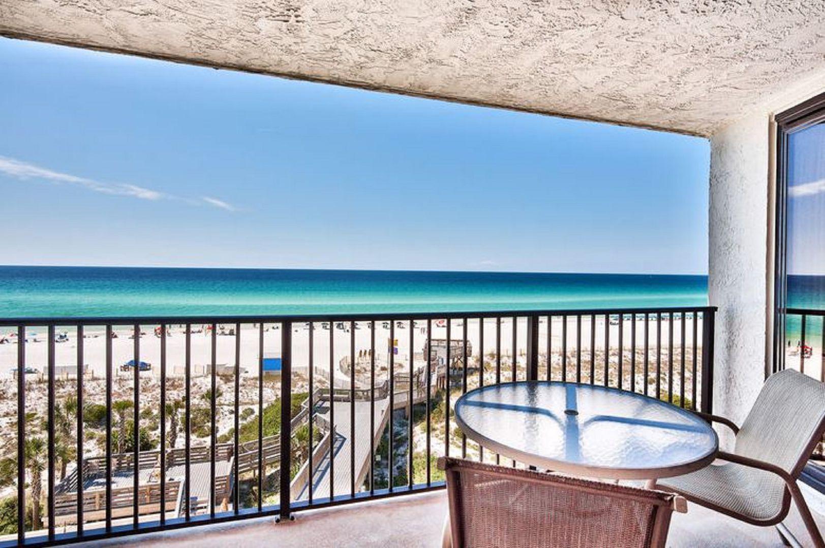 Currently under contract with contingencies. Seller still accepting offers as a 72 hour ''kick out'' clause is in place. 4065 Beachside 1 is a corner unit with panoramic gulf views and five star amenities for under $600K. Recently updated and professionally decorated this 2 bedroom, 2 bathroom condo is a nirvana for beach lovers. Unparalleled views of the Gulf of Mexico can be seen from almost every room in the condo, including the open kitchen. The living room and master bedroom have access to the balcony overlooking the Gulf, allowing you to open the sliding doors and hear the waves. Beachside I is located in world-class Sandestin Golf and Beach Resort. Amenities within Beachside I include gated beach access, seasonally heated pool, hot tub, poolside grilling area, fitness center and complimentary WIFI. Along with the amenities at Beachside I owners and their guests have access to the 2,400 acres that make up the Sandestin Golf and Beach Resort. Some features include 4 golf courses, 15 tennis courts, the Village of Baytowne Wharf and 113-slip marina.
