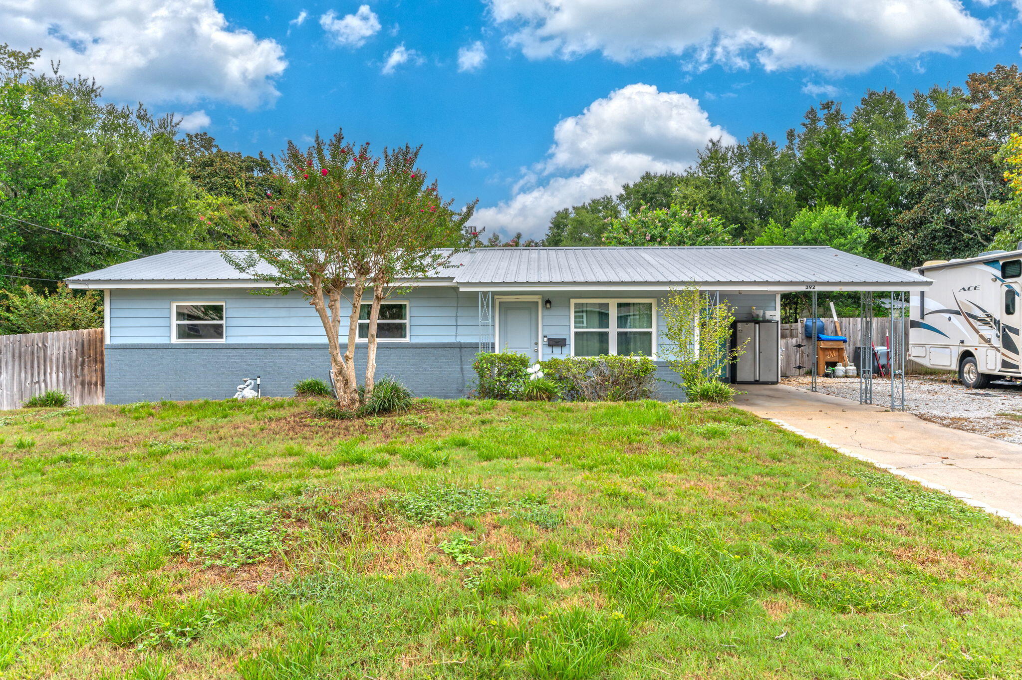 I Like to call this one the 'Little Florida Cottage that Can' ... provide you quick and easy access to Eglin AFB, schools, parks, shopping & beaches, while at home...lots of areas to enjoy entertaining... around the large kitchen island or hanging out in the huge screened porch or sitting out on the paver patio this .31-acre lot provides so many options. Home has been renovated and upgraded top to bottom. The kitchen was remodeled beautifully, featuring solid surface counters, glass tile back splash, stainless appliances, pantry cabinet, island with deep drawers and storage new lighting, flooring throughout. Upgrades include HVAC, roof, hot water heater, master bedroom and bath, second bath, water & sewer lines, irrigation and so much more. Call today for complete list! RV parking with electric. Storage building conveys as is