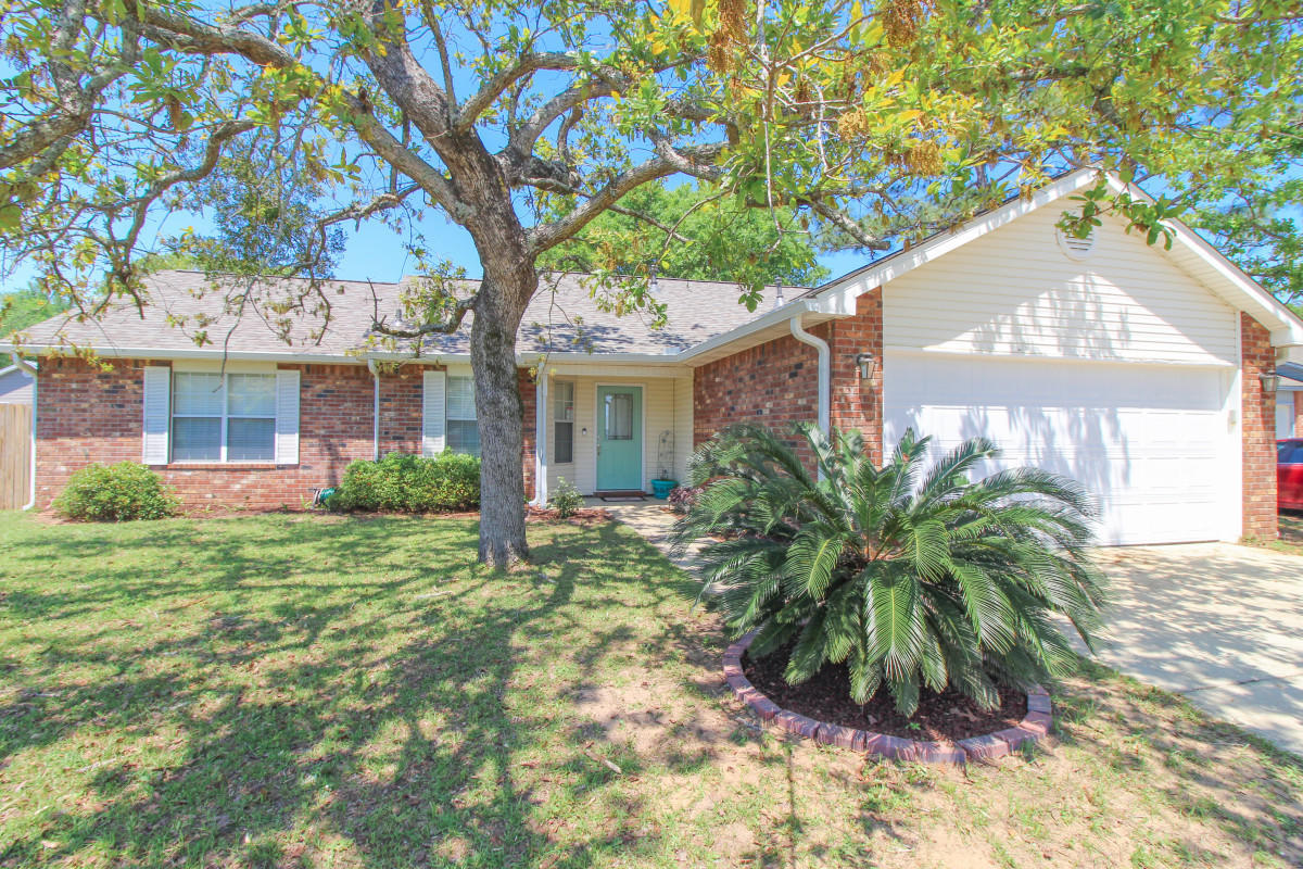 Come check out this move-in-ready three bedroom two bath home! This house features a split and open floor plan, vaulted ceilings, granite throughout, a gas fireplace, and a privacy fenced backyard. The front and back doors were just replaced and the entire home has been freshly painted. A new roof was installed at the end of 2020 and the AC was replaced in 2016. This is an amazing home and will be dearly missed. The location is perfect as you are right by everything you could need in Crestview while still being an easy drive to the bases.