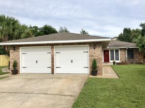 Welcome Home! SELLER WILL ALLOW QUALIFIED BUYER(S) TO ASSUME THEIR 2.25% MORTGAGE LOAN. Home perfectly located in Mary Esther Manor; ideal commute to Hurlburt Field/Eglin AFB. Convenient travel to downtown FWB and Destin.  This brick home has 3 bedrooms, 2.5 baths and in-ground POOL with a detached Cabana which can be used as a Guest suite or rental! Owner completed more than $34,000 in UPDATES between 2020 - 2021 which includes: new roof shingles, ground sprinkler system upgrades, new pool liner, backyard deck, upgraded landscaping, garage drywall replacement and paint, new stainless steel refrigerator and microwave.  Also includes granite counter-tops in kitchen, vinyl plank flooring in kitchen, bonus room, crown molding, PEX plumbing, his & her closets in the master with a walk-in showe The home also features a BONUS LIVING AREA- perfect for a study, playroom, or man-cave or women-cave!
