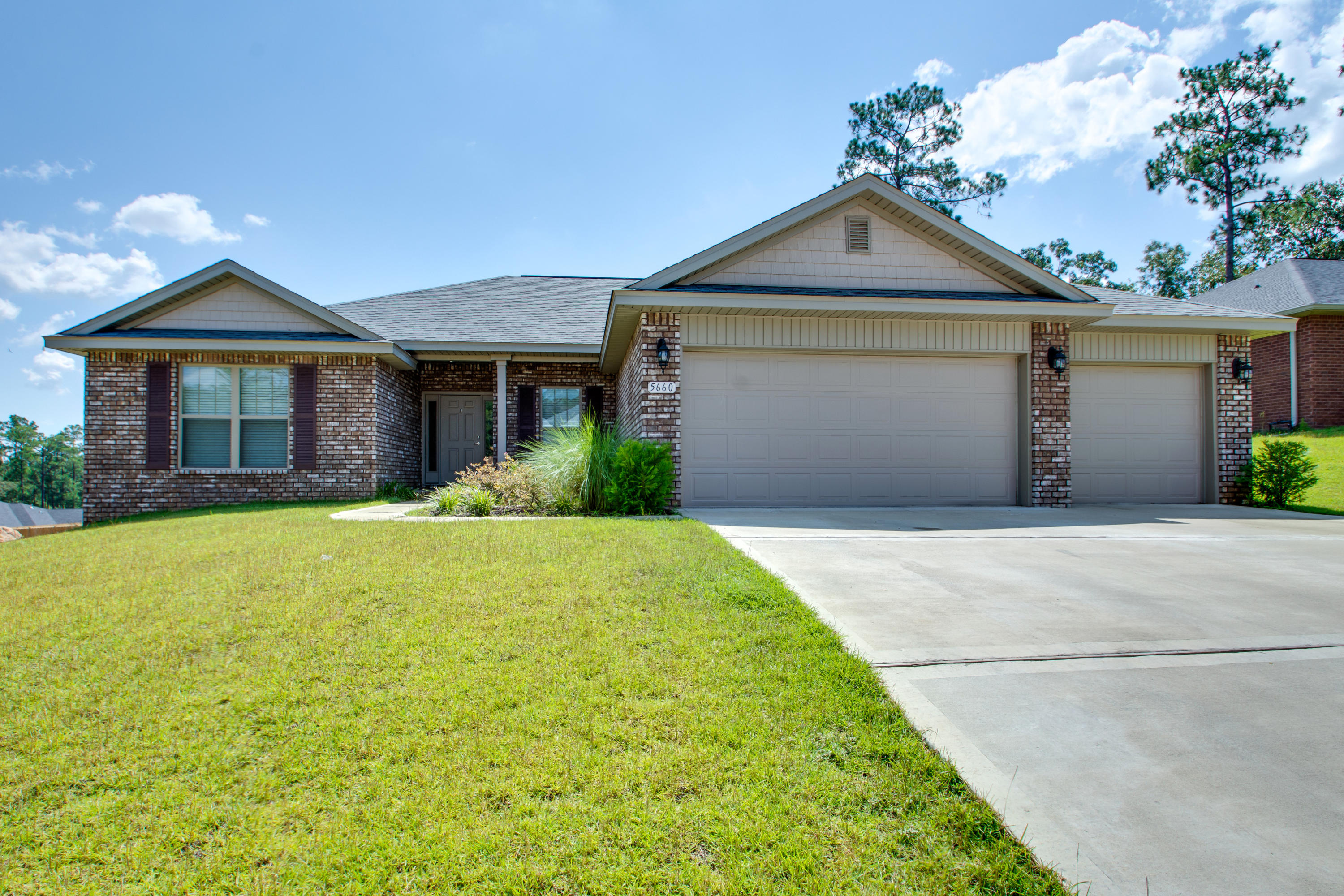 Welcome to 5660 N Brook Drive in Brooke Estates! This 4 bedroom 2.5 bath + Flex Room home features a spacious family room with lots of natural light overlooking the covered patio and large backyard. The kitchen offers beautiful Echelon cabinets, granite countertops, stainless steel appliances including double ovens and a gas range, and an oversized island that opens onto the family room. The Master bedroom is generous in size with a lovely preyed ceiling. The Master bath cultured marble dual vanity, separate shower, and garden tub with two walk in closets. There is vinyl plank flooring throughout with the exception of the bedrooms. Did I mention a 3 car garage???? Brooke Estates is a lovely community that includes a swimming pool and tennis courts.