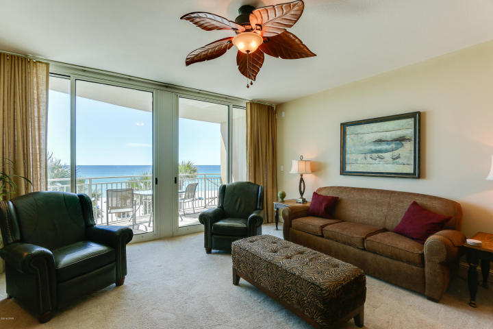 Hosting unprecedented Gulf of Mexico views this coveted condominium residence rises above the sand and surf of Panama City's best stretch of white sand beach, not to mention soothing sounds of waves along the shore. Aqua is the premiere destination resort destination in Panama City Beach. This stunning and beautifully appointed condo has two spacious bedrooms and 2 full bathrooms plus magnificent windows and balcony to take advantage of the unbelievable views and to capture the gorgeous evening sunsets. Enjoy the contemporary beach inspired interiors that make you feel like you are on vacation the minute you open the door including the large gourmet kitchen with sleek stainless steel appliances, warm wood cabinetry and slab granite counters.