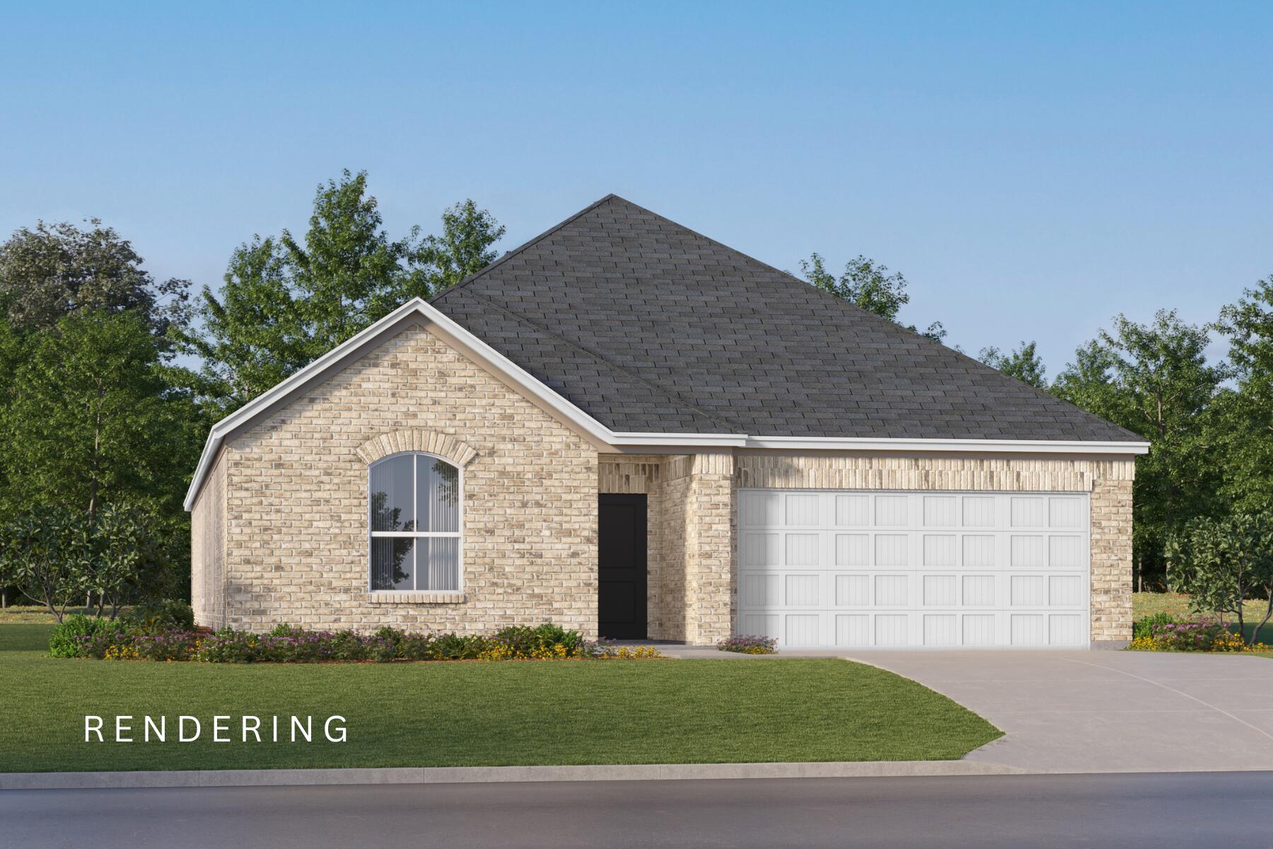 New Construction in Laurel Hill!  The Springsteen floorplan features 4 bedrooms, 2 full bathrooms, and a flex room perfect for a home office, bonus space, or playroom. This thoughtfully designed home also includes a 2-car garage and a spacious covered back porch—ideal for outdoor living. Inside, enjoy high-end finishes such as quartz countertops, stainless steel appliances, and white shaker-style cabinets. The 4 side-Brick exterior offers timeless curb appeal and durability.  Shechedule your appointment today or visit our on-site Welcome Home Center.