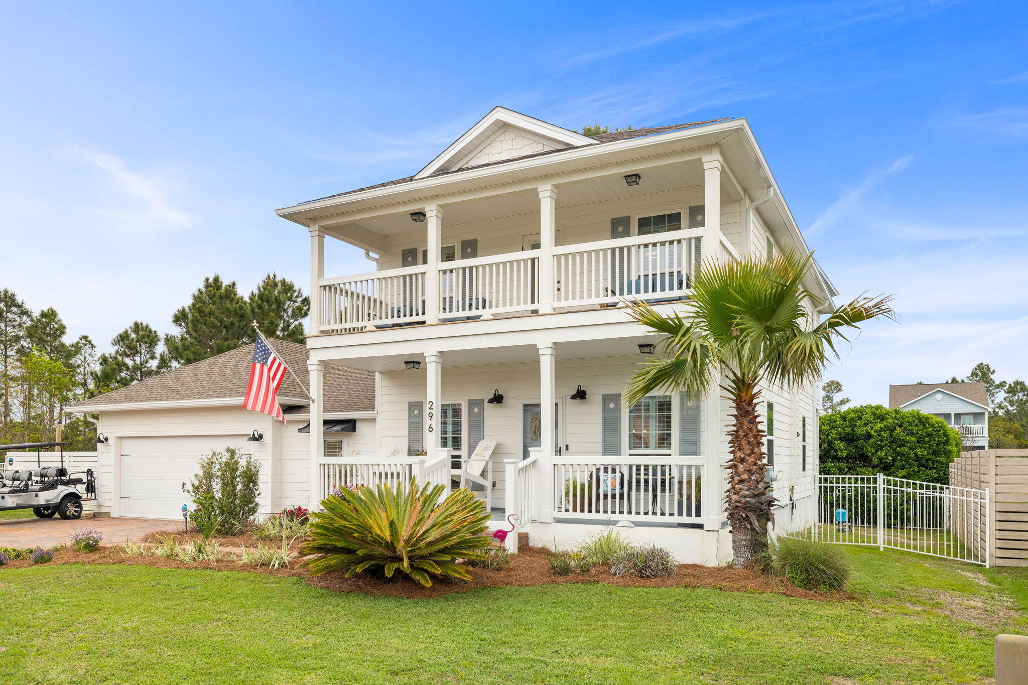 Just off the beaches of 30A lies this incredible home situated on an extended lot within the private gated neighborhood of Cypress Breeze. Inside you will find 2 master-suites, one on the first level and one on the second, along with 2 additional bedrooms and a bonus loft space. Hardwood floors lead you through the open concept living, dining and kitchen space complete with granite countertops, stainless steel appliances and white shaker cabinetry. Recently completed during an addition, the downstairs master-suite offers an abundance of space and the ensuite is highlighted by a luxurious shower room. Setting this property above all else is the outdoor space which is complete with a brick paver patio, built-in firepit area, swim spa and an abundance of space to add a private pool. The gated community of Cypress Breeze offers an incredible private resort pool and is a short bike or golf cart ride away from the beaches along 30A and several restaurants including Shunk Gulley & the Gulf Place Town Center. From Cypress Breeze you are also just minutes away from upscale shopping and sophisticated dining at Grand Boulevard of Sandestin.