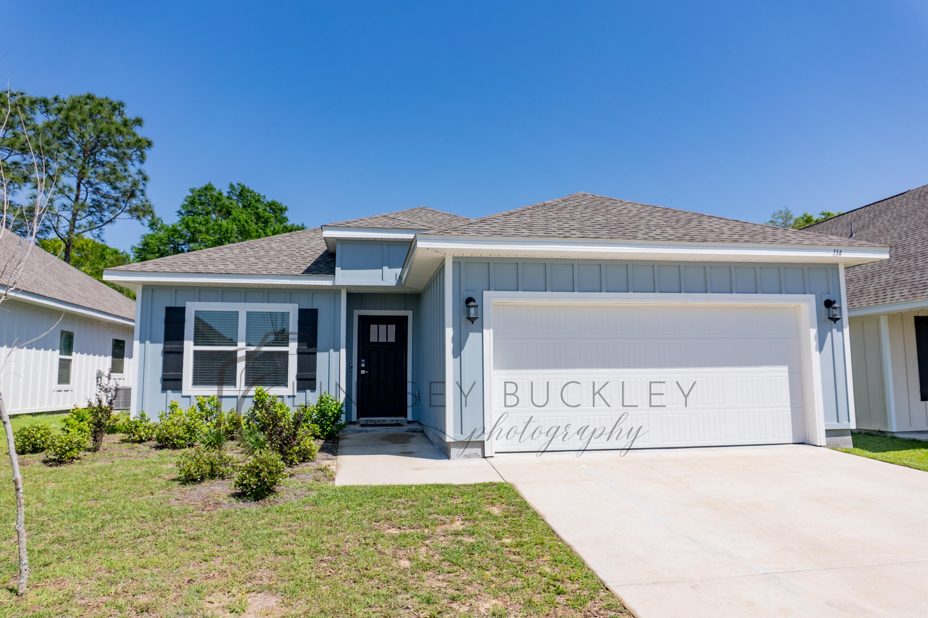 Available 5/7/25.....Beautiful Florida cottage in desirable Magnolia Creeks SD.  3/2 split floor plan on level lot.  Newer home boasts plenty of space and easy commute to bases, beaches and shopping.  Formal dining, office or work out room is on the left as you enter the home.  Open concept floor plan with large spaces.  The kitchen features stainless appliance package, breakfast bar, kitchen island, large pantry, and granite throughout. LVP flooring in the main living areas for easy care.  Carpet is in the bedrooms. Spacious guest bedroom and bathroom.  2 car garage, privacy fenced backyard, and covered back patio.  No inside smoking or vaping.  Pets will be allowed w/$400 non-refundable pet fee and owner approval. Sorry no cats due to allergies.  Beautiful home.