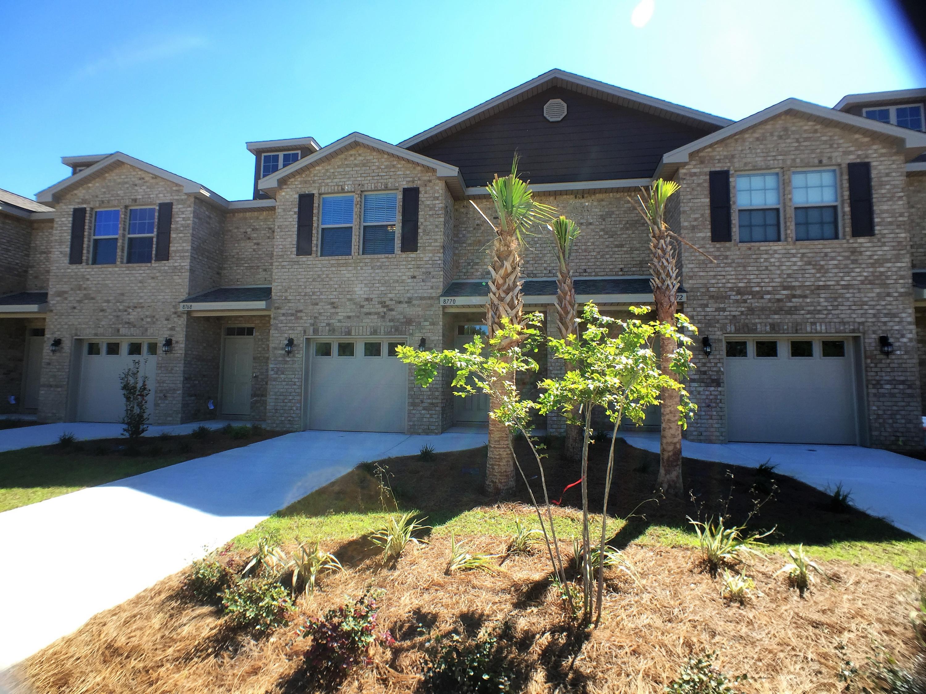 Beautiful brand new townhome at Reserve Pointe in Navarre, Florida. This 3BR/2.5BA townhome has a definite ''wow'' factor. From the moment you enter, you'll be amazed with the craftsmanship and decadent touches found throughout the space. This includes granite counter tops in the kitchen and bathrooms, stainless steel appliances, beautiful fixtures and flooring. Downstairs you will find the main living areas and a conveniently placed half bath. The bedrooms have been placed upstairs for additional privacy. The backyard area offers a nice patio area that is perfect for summer barbecues and cookouts.
Reserve Pointe is one of Navarre's newest communities and comes with a range of amenities for residents. This includes a playground, community pool, picnic tables and deck space. Lawn care i included in the rent. This rental is pet friendly with approval and deposit. Washer/Dryer not included.