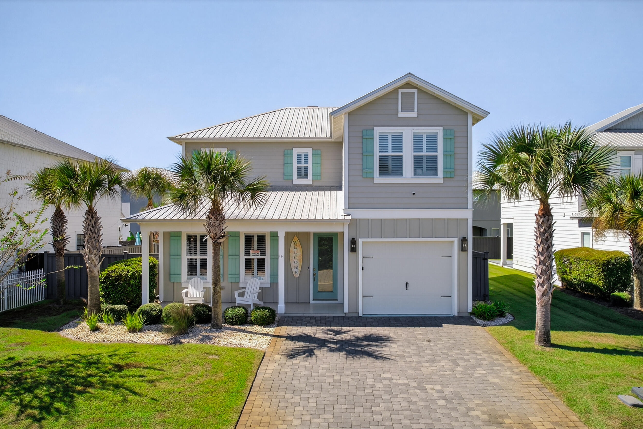 Deeded beach access, never a rental, and meticulously maintained—priced to sell! Located in the gated community of Villas of Frangista with community pool and just a short walk to the sugar-white sands of Miramar Beach. Perfect as a full-time residence or high-income vacation rental. This 4BR/3.5BA home offers an open floor plan filled with natural light, a massive granite island, hardwood floors, soft-close shaker cabinets, and stainless appliances. Features include a screened entertaining area, fenced yard, security system, dual-zone HVAC, metal roof, and garage. Flood Zone X—no flood insurance required. Low cost to own, no updates needed. A rare find in an upscale beach-side neighborhood!