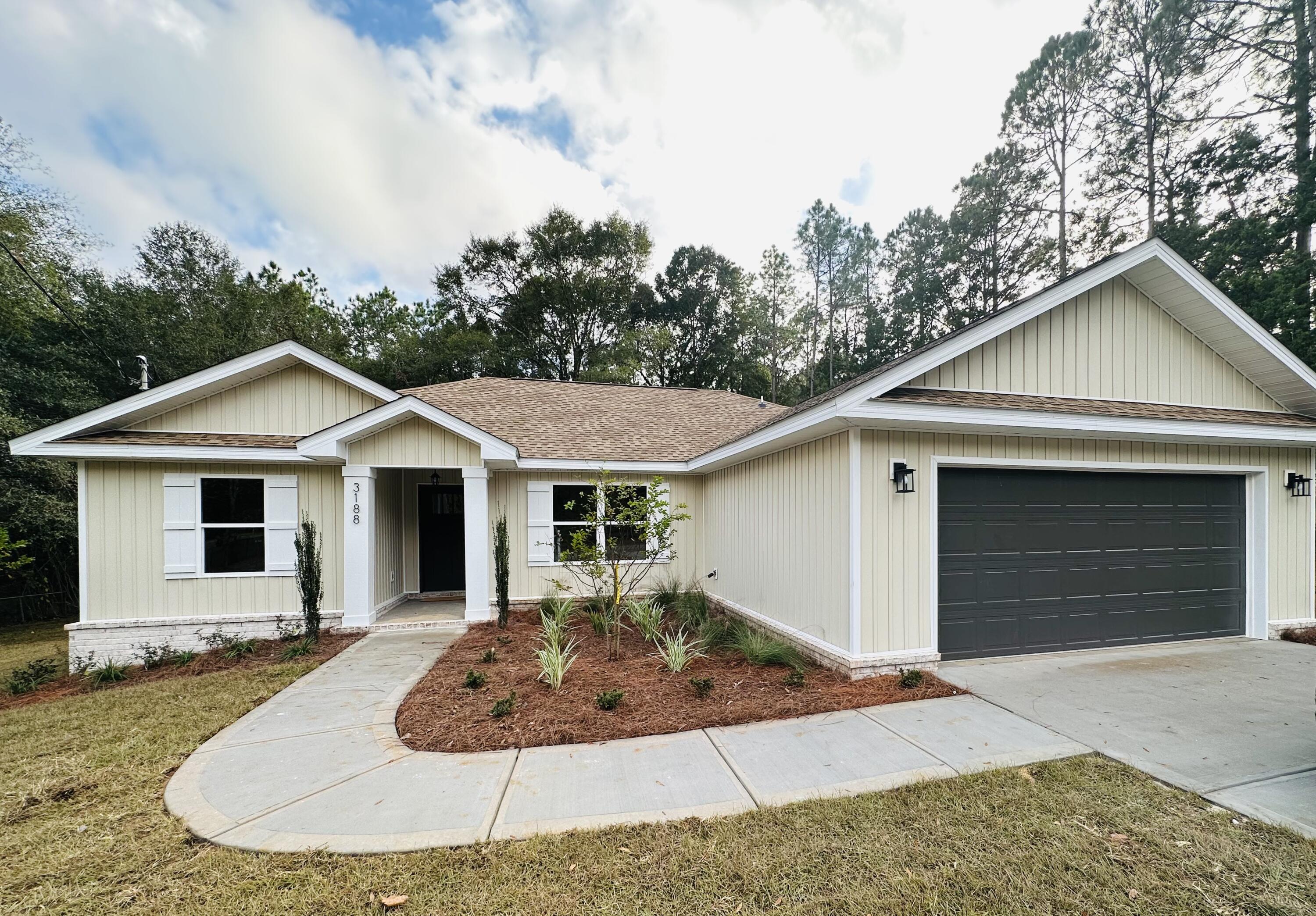Huge Half Acre Lot with Mature trees. This brand new  4 bedroom 2 bath home will feature white shaker cabinets, champagne bronze cabinet hardware, quartz countertops, stainless steel appliances  and brushed nickel plumbing fixtures. Low county taxes and no HOA. Seller will contribute $4000 towards buyers closing costs. The preferred lender New American Funding will also credit an additional $1400 to the buyer.
Utilities: Auburn Water, Chelco Power