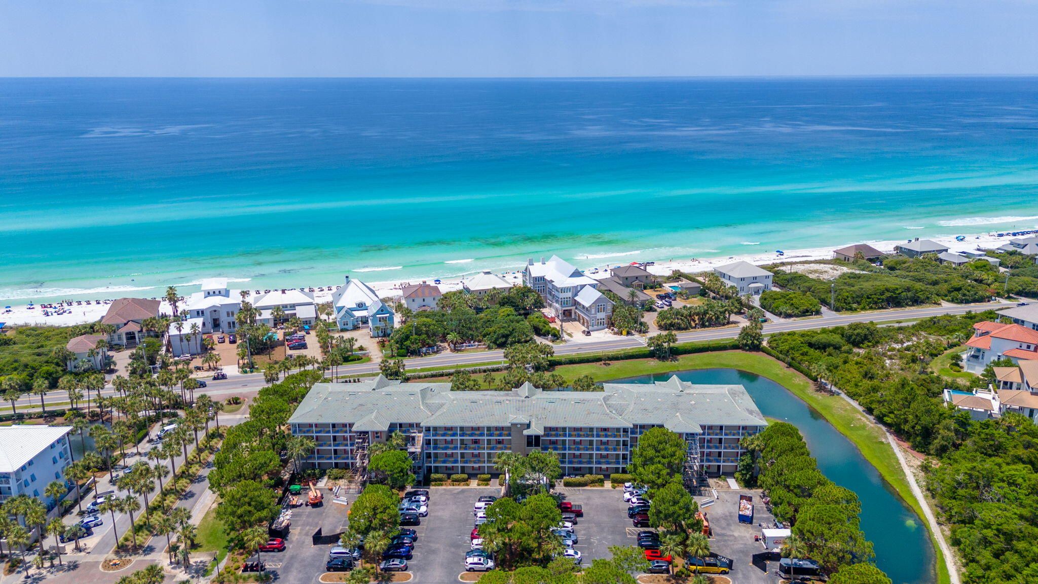 TOP FLOOR! EXPANSIVE GULF VIEWS, and REDUCED TO SALES PRICE! $10K BUYER ALLOWANCE! INVESTOR DEAL! Gulf Place Caribbean - Rare, Top Floor 2 Bedroom, 2 Baths with bunks and phenomenal Gulf Views! Prime top floor unit in the recently renovated Caribbean building. This stunning condo offers breathtaking panoramic views of the Gulf from the large, private balcony. Two spacious bedrooms, bunks in the hallway and an open kitchen, living plan. Located directly off Scenic Hwy 30A in Gulf Place w/3 deeded beach accesses, 3 pools, tennis courts, new pickleball court, bbq grills, and more! Amazing proximity to the beach plus a variety of restaurants, shopping, entertainment and services. This condo places you in the heart of the vibrant 30A lifestyle.  Easy to add upgrades, phenomenal location!