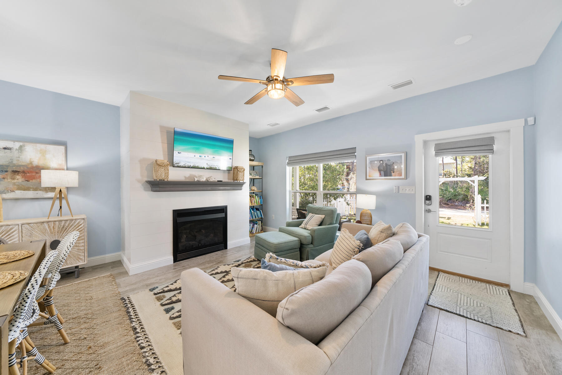 Looking for the perfect beach cottage on 30A with no HOA, deeded beach access and room to add a pool? This fully-furnished, turnkey beach cottage is ready for savvy investors to start generating  income immediately! This immaculate family friendly beach cottage is brimming with charm and nestled right in the heart of Seagrove Beach. Best of all there's no HOA making the investment income potential even higher. This self-managed beach house consistently generates $60K+ in annual gross rental revenue. Positioned on a 50' x 135' lot, there is plenty of room to add a private pool or detached garage and/or carriage house. Seller has survey and pool plans available upon request. With deeded beach access, Gulf Shore Manor is one of the most desirable locations on the east end of 30A. Meticulously maintained, this one-story beach bungalow gives off a classic coastal beach vibe but with modern upgrades throughout. Tucked away on a quiet street the open concept layout is perfect for families looking for a relaxing getaway at the beach. This light-filled cottage includes three spacious bedrooms and two baths. The primary ensuite is tucked away at the rear of the home for extra privacy and ultimate relaxation.
This charming beach bungalow conveys turnkey and fully furnished presenting an exceptional opportunity as a vacation rental, second home, or even a full-time residence in the highly sought-after community of Gulf Shore Manor in Seagrove Beach- one of the most popular and beloved communities on 30A. Primely positioned a short distance from Seaside, Watercolor and Seagrove, this coastal retreat is beloved by both vacationers and year-round residents for its prime location, proximity to fine dining, shops and dedicated beach access points. Priced to sell, this home is ready to start generating income immediately. Don't miss your chance to claim your own slice of paradise in Seagrove Beach on 30A! Call today to schedule a private showing.