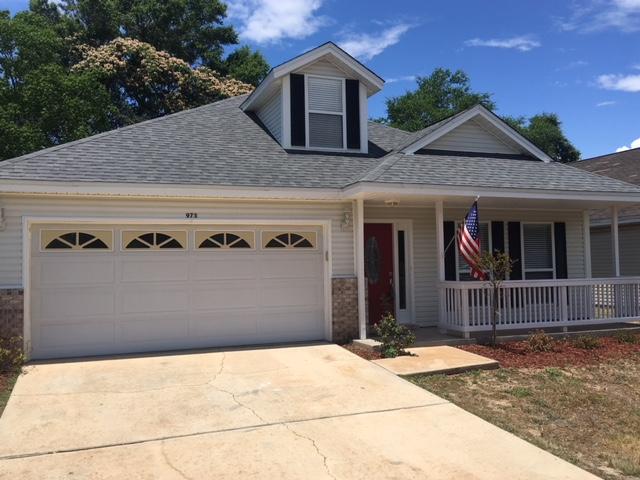 SEE-WORTHY! Come check out one of the largest floor plans in one of the most convenient neighborhoods in Ft Walton Beach. A perfect circle in the middle of everything, Hunters Run! Charm & sunshine await you in this 4BR/2Ba home. The stunning open entry leads you to entertaining size livingroom that can accommodate large family gatherings.The warmth of the luxury vinyl plank floors and the abundant counter space will allow for the endless opportunities. The master bedroom, situated for privacy, has an on-suite masterbath that includes double vanities, large tub and stand-up shower. The large master closet allows for his and her clothes in one room! Eat Out...charcoaled steaks never tasted as good as when cooked in your own private backyard covered patio. Want to hear more..come see it!
