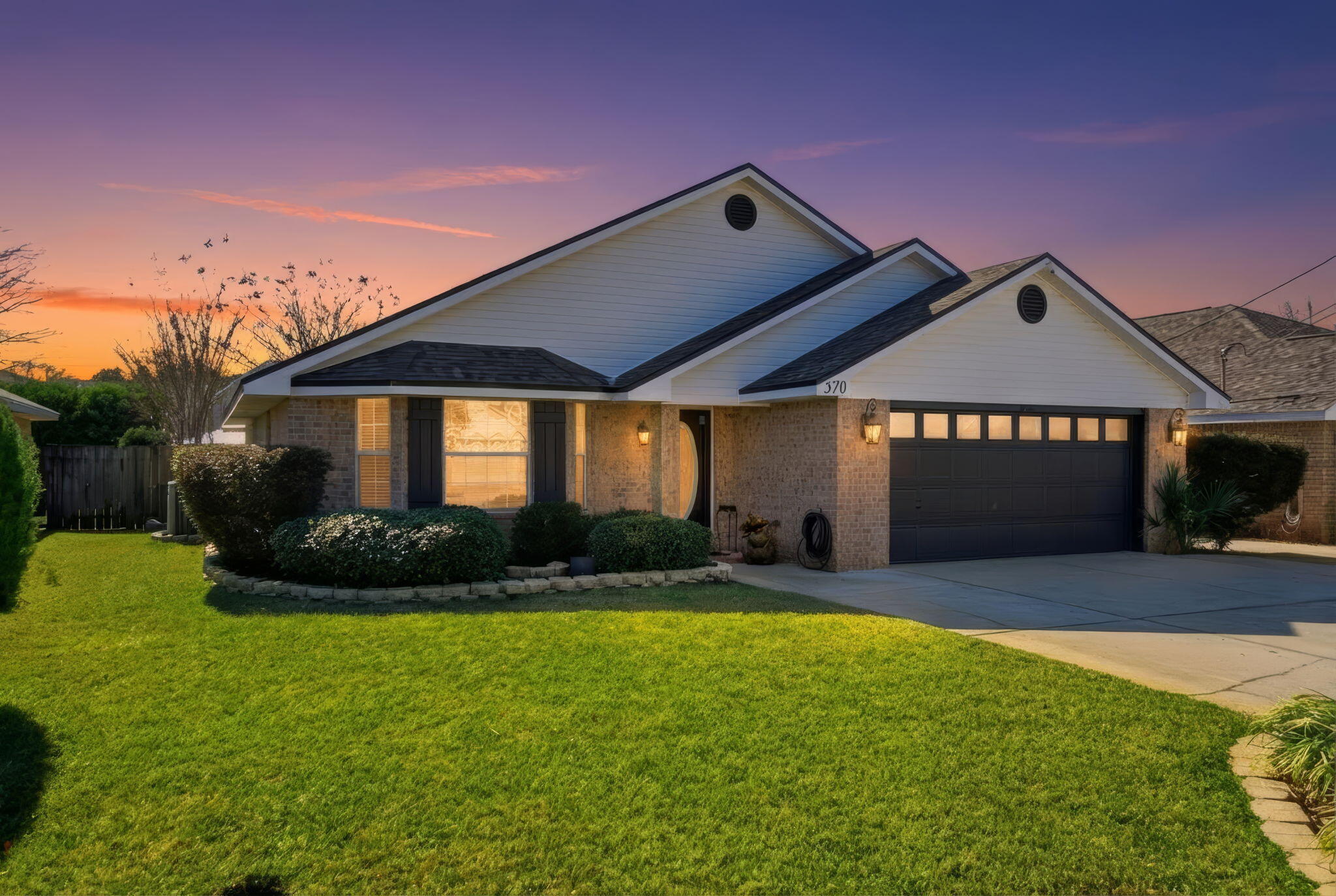 Welcome to 570 Rough Leaf Lane, where curb appeal and pride of ownership shine the moment you arrive. An extended, extra-wide driveway provides convenient overflow parking, and the neighborhood includes speed bumps for added peace of mind. Ideally located near shopping, dining, and the Hurlburt Field AFB, this home offers both comfort and convenience.

This meticulously maintained, move-in-ready home features three oversized bedrooms, two full bathrooms, and two separate living areas—a rare and functional layout. The formal den overlooks the dining area and also serves beautifully as a home office or secondary living space. The screened in Florida room adds versatility, complete with pull-down shades for sunny afternoons or the option to enjoy abundant natural light. The home has already been professionally deep cleaned and reflects exceptional attention to detail throughout --
Please note the owners do not wear shoes inside.

Tall ceilings and plentiful natural light make the home feel even more spacious. The kitchen showcases crisp white cabinetry, and brand-new plush carpet with extra-thick padding has been installed in all bedrooms for comfort and durability.

The primary bathroom offers a deep soaking tub with tile extending up the walls, creating a relaxing retreat. Step outside to a private, fully fenced backyard with stepping-stone pathways and plenty of room to add a pool if desiredeven in January, the yard looks fantastic with no photo enhancement needed.

Additional highlights include public sewer (not septic), no flood zone, a roof only four years old, HVAC approximately six years old, and a water heater less than two years oldall contributing to true move-in readiness and more affordable insurance costs. The HOA is only $100 per year, making ownership both practical and cost-effective.


Schedule your private showing todaythis home will not last long.