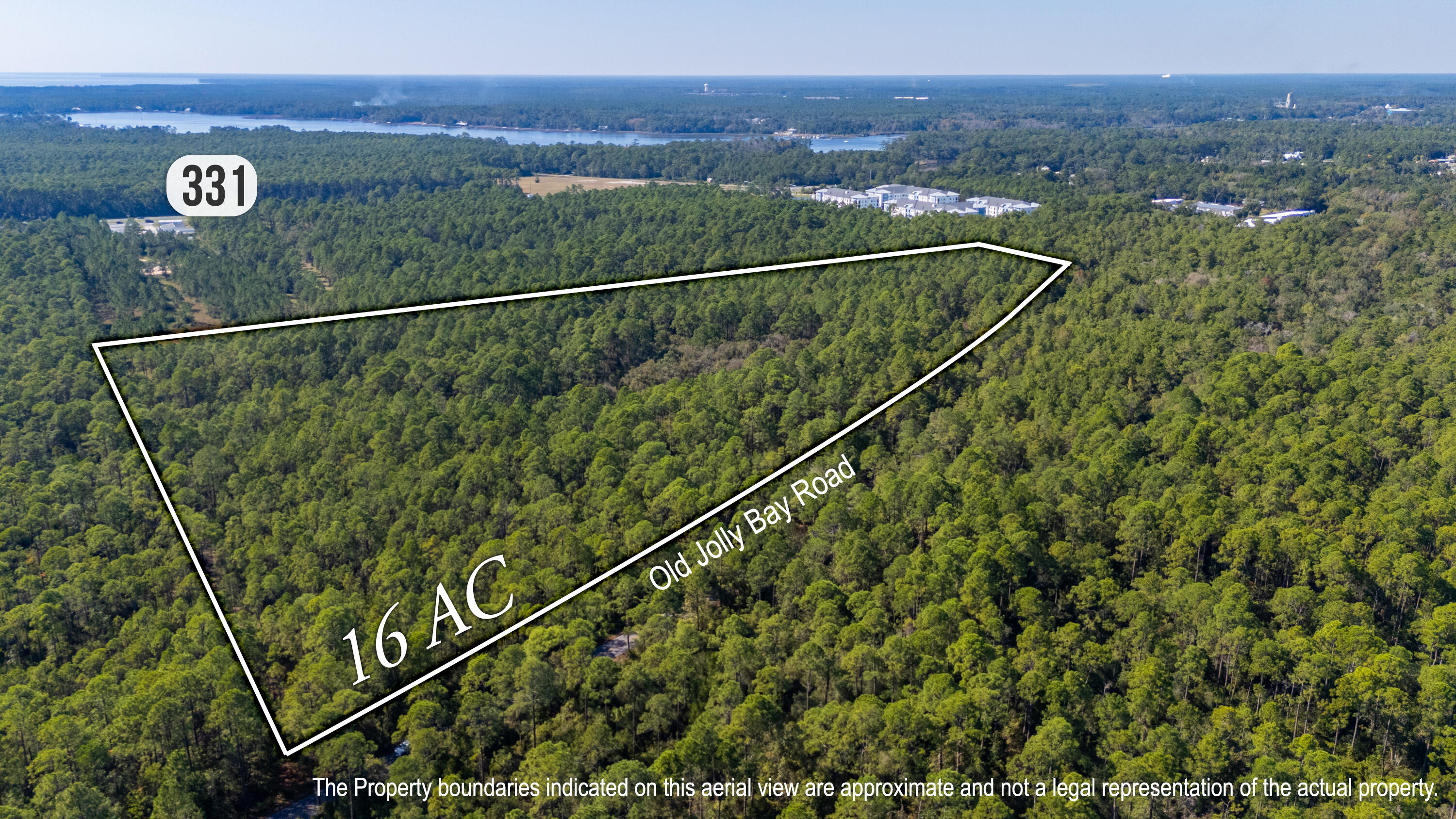 Development Opportunity! 16+/- Acres in Prime Location for future growth! Over 1485' of paved road frontage w/City Water & Sewer available. Old Jolly Bay Rd runs parallel to Hwy 331 South. Traffic signal at LaGrange Rd/Ramsey Rd & Hwy 331, New 300+ Apartments and New Resort RV Park planned at LaGrange Rd & 331. Old Jolly Bay Rd gives access to Co. Hwy 3280 to the South (Black Creek Rd) & north to the intersection at Publix & Businesses at Marquis Way. This tract has County Zoning Estate Residential. Ideal spot for Residential, Retail/Professional space, Flex/WH/Storage, etc. Adjoining Tract of 7.19 Acres is For Sale totaling 23.19 Ac w/1973' of frontage! Great location South of Hwy 20-close to town & Hwy98!  New Developments in progress with more planned for Freeport! Opportunity is here!