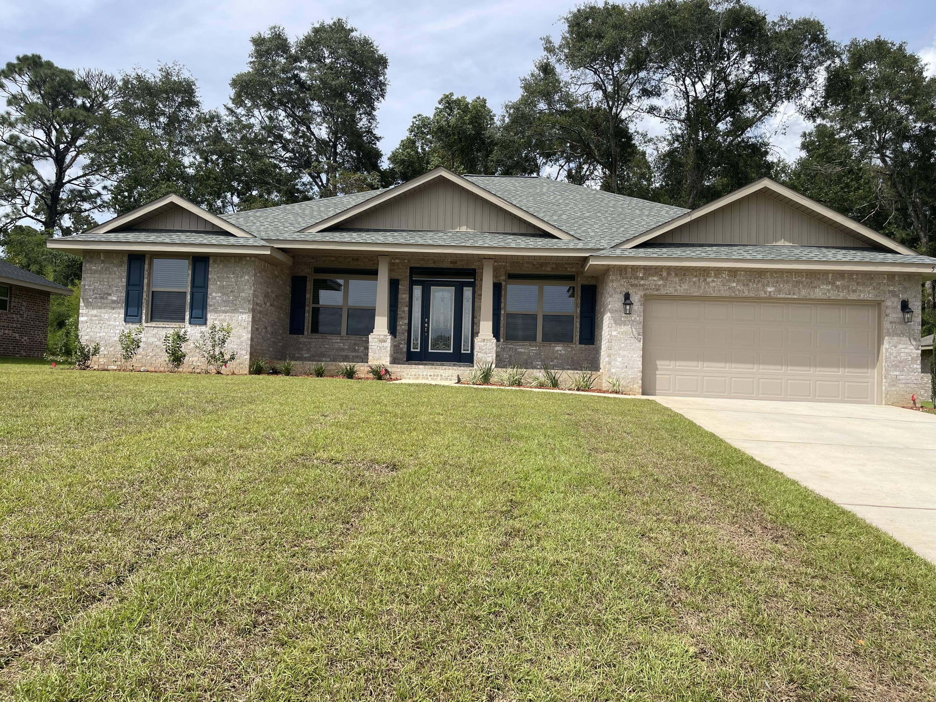 THis traditional style home is situated in a quiet cul de sac which is well lit. This home features 4 bedrooms(Split bedroom plan) and 2 full bathrooms. The family room has a cathedral ceiling. The kitchen is partially open to the family room with a breakfast bar and a breakfast area. The formal dining room is adjacent to the kitchen.Upon entering the foyer to the one side is a den/study with french doors. The kitchen and bathrooms all have quartz countertops and cabinetry is solid wood. The floors are upgraded with LVP everywhere but bedrooms. The master bathroom has dual vanities as well as a walk in shower and garden tub with a window. The exterior is 4 sided brick and this home comes standard with sprinklers and an electric garage door opener. This home is ready for you!