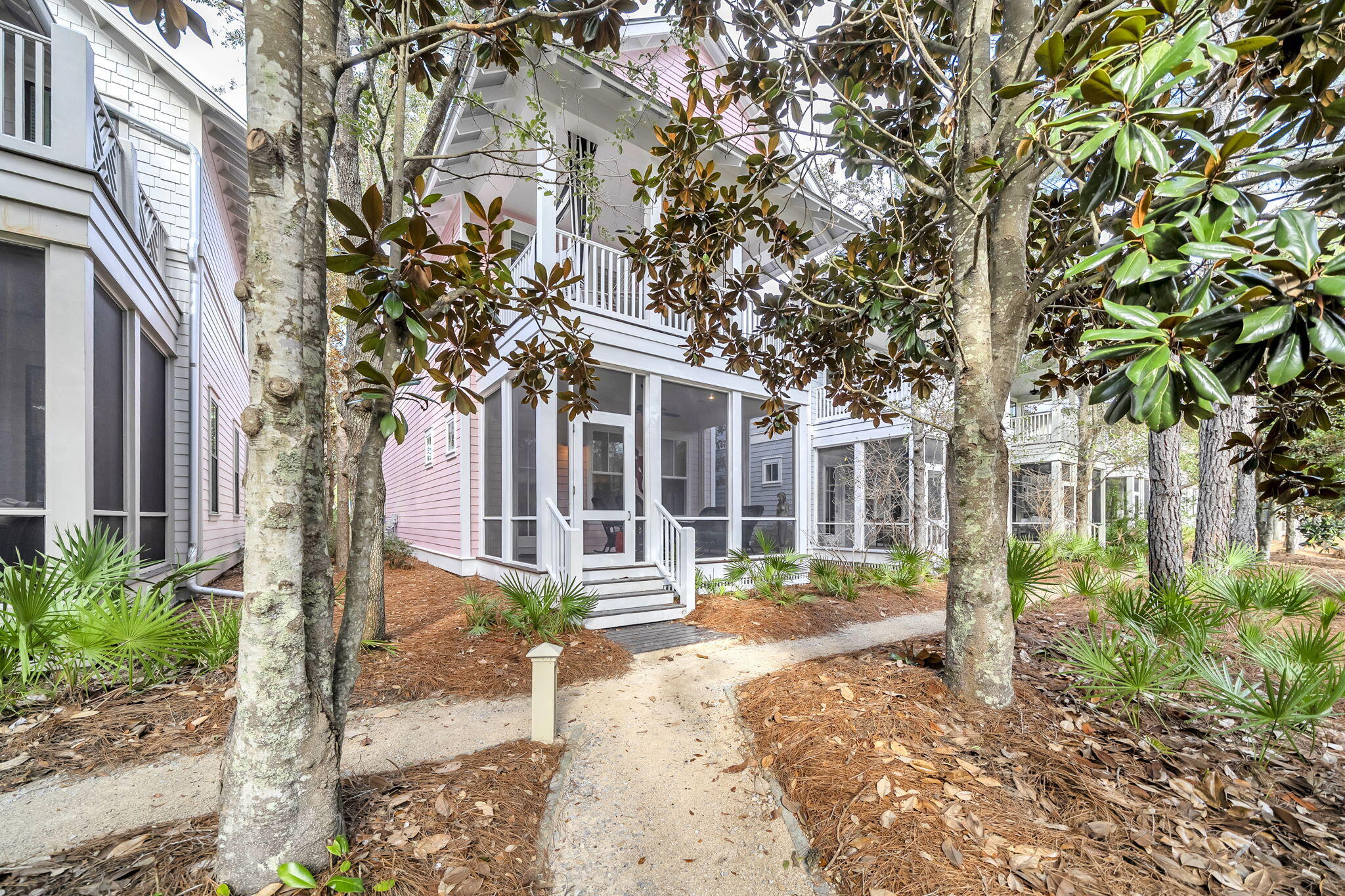 WELCOME HOME to your exquisite coastal beach retreat at the most desirable family friendly neighborhood of WaterColor.  From the moment you enter this stunning home, you will never want to leave!  JEWELS is the most inviting home with curated furnishings to delight.  Walk through the majestic magnolias to your relaxing screened front porch from which to enjoy those morning sunrises.  Enter into the sunny, open living, dining, kitchen area with its fabulous decor. Warm solid wood floors throughout with 10' ceilings provide spacious comfort.  First floor master is exquisitely designed with ensuite bath. A luxurious additional living, gathering area greets you at the top of the stairs. 2nd floor master has private balcony for those afternoon naps on your hammock.  Start living your DREAM! WaterColor is the premier coastal community on Scenic Highway 30-A.  World class amenities make this 499 acre community the preferred destination for family fun and making lifetime memories.  10 community pools include 3 at the Gulf Front private Beach Club.
2 pools and a Lazy River at Camp WaterColor make for a kids' paradise.  Tennis courts and pickleball are available for outdoor fun. A new fitness center is scheduled to begin construction in January 2026 as well as 4 additional pickleball courts.  Boathouse at Western Lake has kayaks and paddle boards available for rental.
In addition to the private beach, WaterColor is also bordered by Western Lake, one of the largest rare Coastal Dune Lakes in the world.  Enjoy miles of trails and parks throughout the masterfully designed community.  Enjoy lifestyle events, shops, restaurants and all the fun living at WaterColor.  JEWELS has everything that you could ever want in a beach home.  Spacious outdoor spaces with a screened front porch and a private balcony off of the second-floor master.  The open living/dining/kitchen concept provides wonderful living at the beach with spacious areas for family and friends to gather.  Additional serving area with glass cabinets and mini fridge make entertaining a dream!  First floor master provides a peaceful oasis that you will never want to leave.
Additional upstairs bedrooms are spacious with stunning decor throughout.  Start living your DREAM where every day is the weekend.  All information deemed accurate but should be verified by buyer. .5% of purchase price to be paid by Buyer to St. Joe Community Foundation at closing.
