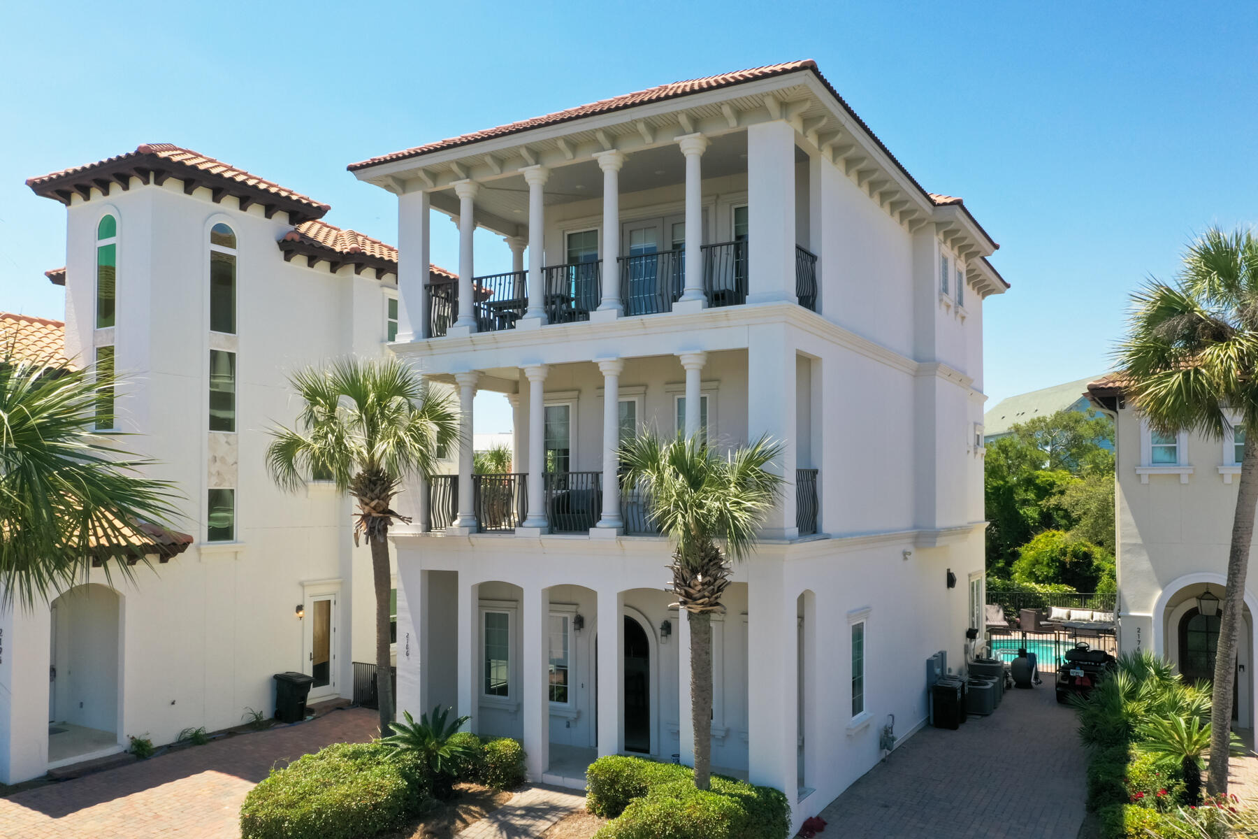 CHECK OUT THIS SIGNIFICANT PRICE IMPROVEMENT! Seller wants to sell and close by year end!
LOCATION!  Wow! Blue Mtn. Beach with Emerald Green Water and Sugar White Sand steps from front door 3 story, 4 ensuite bedroom beach house with private pool and spa. Ideal floorplan sleeps 16, includes bunk room which sleeps 8. Two master suites with sizeable 2nd and 3rd story front porches offering gulf views, gas fireplaces, and beautiful adjoining bath suites that were completely renovated in 2020. Gourmet kitchen, Wolf appliances. Dining areas accommodate 14 guests.. Bricked Pool deck is perfect for grilling and entertaining guests and family as well.
 Great Income History with owner use.
OWNER SAYS SELL!