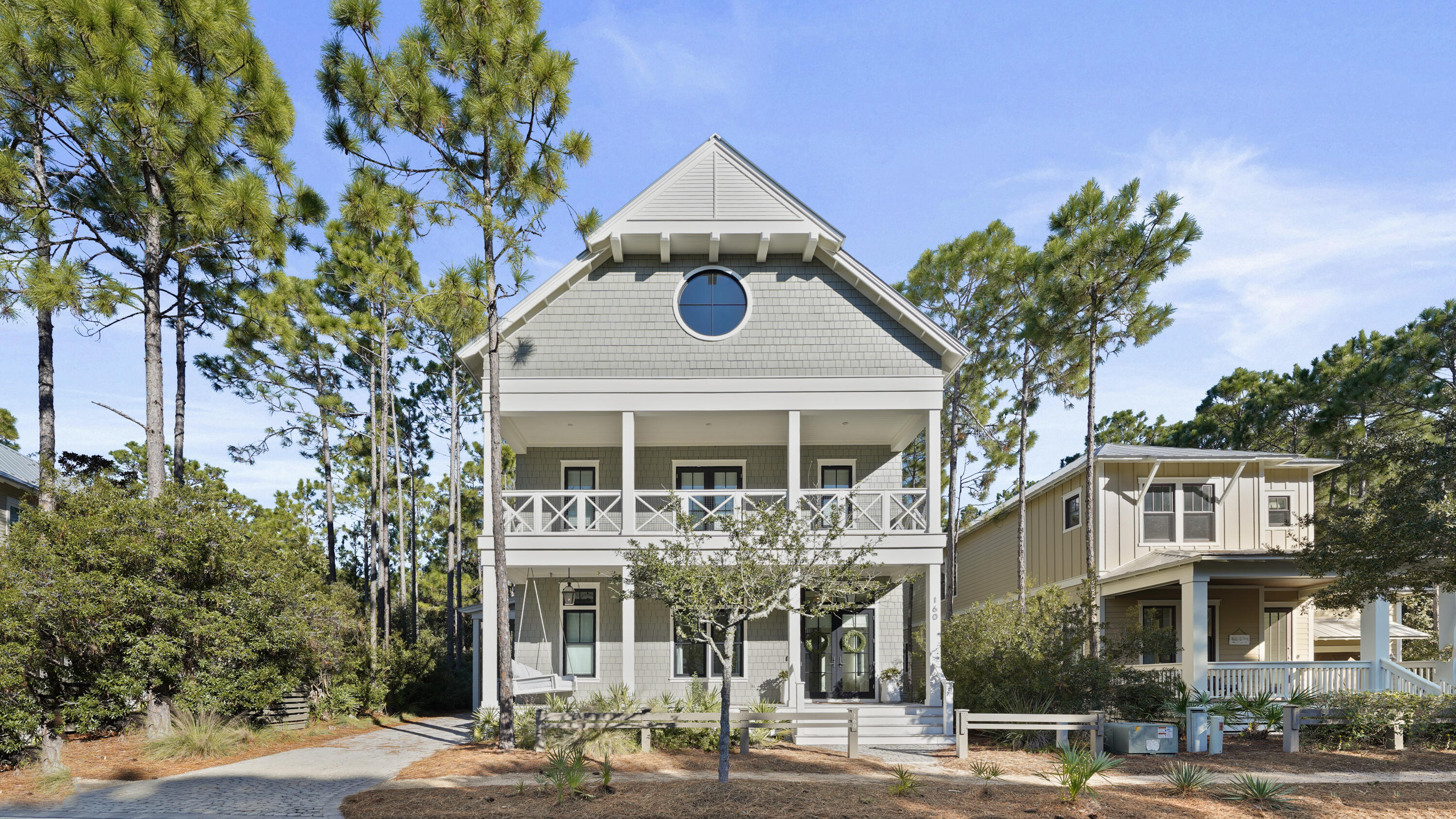 Welcome to one of the finest homes in Watercolor!  Built by the Coastal Elements team and designed at Q Interior Surfaces, this home embodies beach living at its finest.  Featuring a beautiful open floor plan with French Oak flooring, Venetian plaster and white oak beams it is the quintessential Watercolor beach home.  As you walk into the home you are greeted by a world class Chef's kitchen boasting custom cabinetry, an oversized island, professional appliances, & a butler pantry.  From the kitchen you will be delighted with the open living and dining area with a fireplace which looks out to the fantastic backyard!  There you are drawn to the pool, outdoor kitchen, firepit and closed-in porch (with a fireplace and TV). As you make your way to the 2nd floor you will be greeted by 2 additional bedrooms, an office/study and the Master Suite.  Continue to the 3rd floor and you find the most impressive fun you can have in a home!  Featuring 4 custom built-in adult size bunks, ping pong table, TV/sitting area, full bathroom and an additional "recreational" area this is just the icing on the cake!