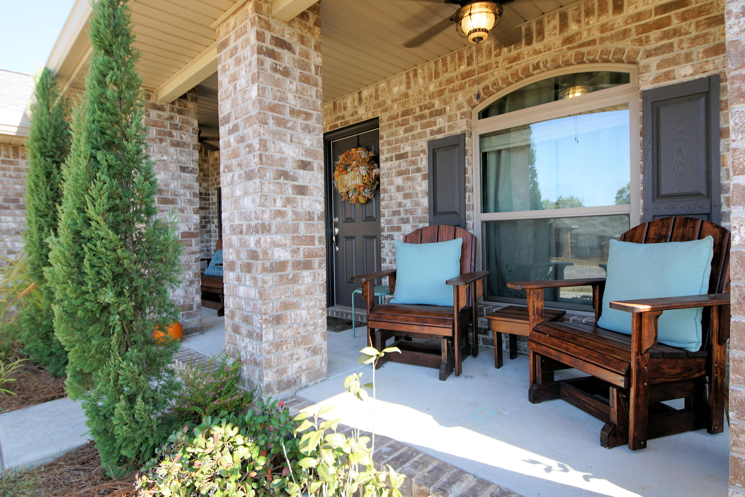 Welcome Home!!!  This beautiful front porch that features custom fans says welcome when you pull up.  The open floor plan features 2 living areas giving you many options to entertain or just for your household needs.  Another characteristics of this home is a kitchen perfect for any chief offering a breakfast nook as well as a formal dining room large enough for any holiday gathering.  The master bedroom can accommodate any furnishings also highlighted with a trey ceiling giving it that little extra touch.  Master bath caters to your life, the busy morning shower, or the evening soak in your garden tub.  The double vanity offers you the convenience of your own domain for your personal items. A significate design feature of this home is the second and third bedrooms which are generous in size giving everyone their much-needed privacy, Maintenance free exterior is easy on the budget and gives you more time for the things you love.  Almost new home saves on your insurance....