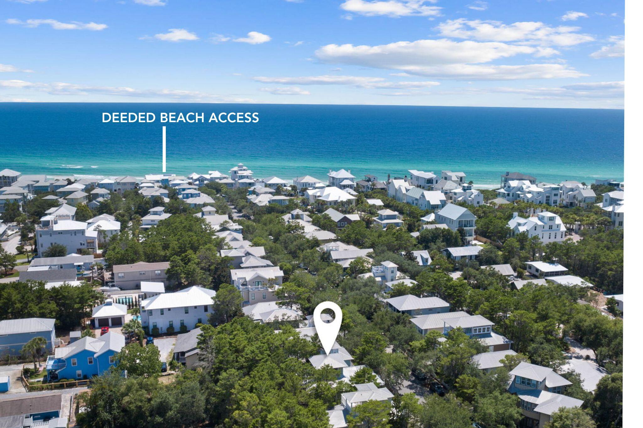 This charming coastal retreat South of 30A was just remodeled and offers DEEDED BEACH ACCESS and strong rental history with over $135K in income for 2023 & over $140K in 2022 with fabulous reviews! A welcoming front porch is tucked behind the oak and pine lined street just steps away from the private beach access and gulf-side pools making the 4-minute walk to the sand pleasurable even on the hottest days. The first floor is flooded with natural light showcasing the soaring 10' ceilings flanked with new European Oak hardwoods, and a beautifully curated color palette. The fully equipped kitchen features newly painted cabinetry, a stainless-steel appliance suite, and new countertops. Positioned off of the kitchen, the fun continues in the backyard featuring a newly installed paver patio and grilling area. A junior suite and dedicated laundry area are also found on the first floor. 

The bright and airy main suite situated on the second level is synonymous with relaxation with tall ceilings, a shiplap accented wall, and a dedicated covered terrace and desk area.  The sumptuous ensuite creates a spa-like experience with a soaking tub, walk-in shower, and dual walk-in closets.  The east wing of the home features a room with two sets of bunks along with a queen suite. The upstairs living quarters offers a trundle bed and is the ultimate place to enjoy an afternoon cocktail and step out onto the large patio to enjoy ocean breezes, vibrant sunsets, and family gatherings. The home was just remodeled to include new flooring, new insulation, newly painted, a new tankless water heater, smart-home technology, and fresh landscaping.

Sandpiper resides on a large lot, situated towards the end of a gated street adding additional privacy and remaining harmonious with nature. Guests also can enjoy local eateries and shopping at the new Greenway Station in Seagrove featuring Canopy Road breakfast cafe, Turbo Coffee, Local Cantina, Pecan Jacks, Jonah Allen Art Gallery and much more conveniently located just a minute away from 126 N Ryan.

The sought-after amenity rich community of Summer's Edge also affords residents with access to two beachside pools (one of which is heated), walking paths, and private deeded beach access with low HOA dues. Guests and residents alike also can enjoy the lifestyle of being near Eastern Lake offering paddle boarding, fishing, and swimming opportunities. The culmination of luxury and exclusiveness creates the epitome of private coastal living while remaining geographically poised near the world-class dining and entertainment venues 30A has to offer. Impressive rental potential of $150K/yr coupled with the custom finishes and upgrades makes this home is a compelling opportunity for both investors and full-time residents. There is $20K on the books for 2025!

Rental data, an approximate cost to own, and update list are available upon request. Property is offered fully furnished and turn-key. Inquire today to schedule a private viewing and start living the coastal lifestyle you deserve!!