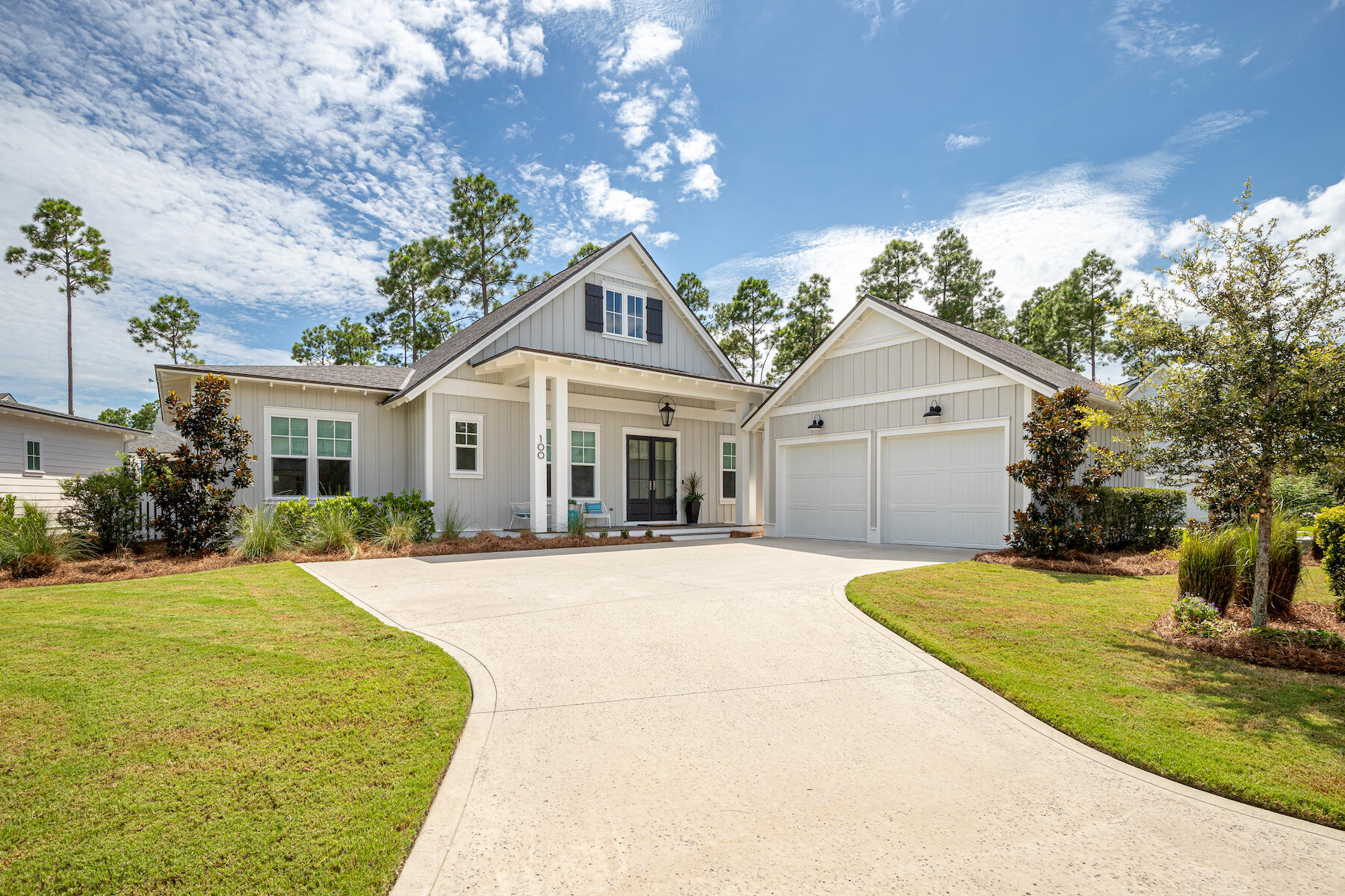 Uncover the pinnacle of luxury living in this remarkable 4-bedroom plus bunk, 4.5-bath home located in lovely Watersound Origins. The exterior boasts a pristine private pool and spa, perfect for relaxation and entertaining. The large porch, equipped with automatic screens, offers a seamless transition between indoor and outdoor living. Additionally, a separate cabana adds to the allure of this outdoor oasis.  With an open-concept floor plan and a chef's kitchen, featuring top-of-the-line Thermador appliances, a spacious island with seating, and ample counter and storage space. It seamlessly connects to the dining area and living room, creating an ideal setting for gatherings and entertaining. This home is offered fully furnished including 6 seater 2021 Star EV Golf cart and 3 Electra... Bikes. The four generously sized bedrooms, plus a bunk room, offer ample space for family and guests. Each bedroom is thoughtfully designed with luxurious finishes and en-suite bathrooms, providing a private retreat for everyone in the household. The primary suite is particularly noteworthy, with its spa-like bathroom and direct access to the pool area, creating a serene and elegant sanctuary. Watersound Origins is known for its picturesque surroundings, world-class amenities, and a sense of community that is second to none. Residents enjoy access to par 3 golf courses, nature trails, fitness facility, and more, all within the comfort of this idyllic neighborhood. Additionally, the pristine beaches of the Gulf of Mexico are just a short drive away, ensuring that you can savor the best of coastal living. This meticulously designed and impeccably maintained home in Watersound Origins represents a rare opportunity to experience the pinnacle of luxury living along the Florida Gulf Coast. With its unparalleled features and prime location, this residence truly offers the finest in coastal elegance and comfort.