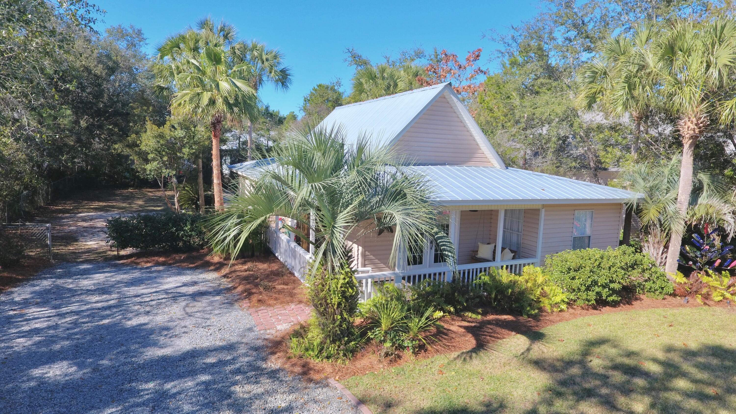 3 bedroom, 2 bath home in Prime location. With beach access at the end of the street and Rosemary Beach and Alys Beach just down the street, this is the best location. Home features all tiled floors, stainless steel appliances, wrap around porch, large backyard and an oversized driveway.