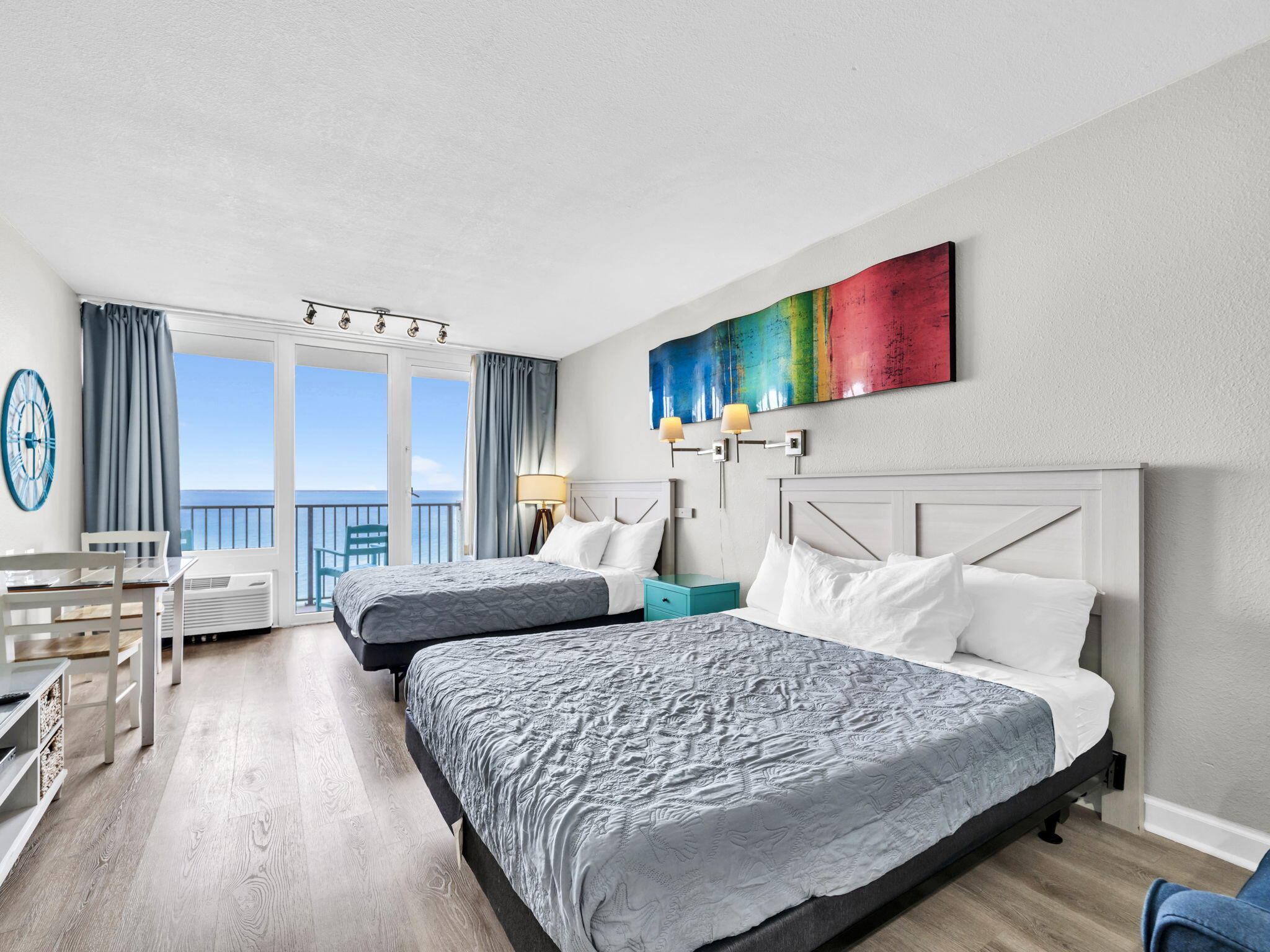 Its all about the VIEWS! Welcome to Bayside at Sandestin Unit 6374, an inviting studio condo offering a serene escape with breathtaking views of Choctawhatchee Bay. This well-appointed studio offers a bright and airy open floor plan featuring two queen beds, stylish furnishings, and kitchenette with a mini-fridge, sink and microwave—perfect for a vacation getaway or an investment property. Situated on the 3rd floor, this condo features stunning bay views from the private balcony! Great investment opportunity as 2025 YTD gross rentals are $49,020!! Bayside at Sandestin is located in the heart of Sandestin near the Links Golf Course, conference center, and fitness center. Sandestin Golf and Beach Resort features more than seven miles of beaches and pristine bay front, four championship golf courses, 15 world-class tennis courts, a 226-slip marina, a fitness center, spa and celebrity chef dining. Shop, dine and play at the charming pedestrian village, The Village of Baytowne Wharf and more. Come enjoy all of what Sandestin has to over!