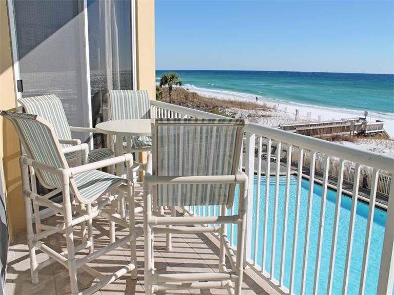 Impressive 2 bedroom + bunk room, 2 bath condo in the popular Waters Edge Resort with a toes-in-the-sand GULF FRONT location on the famed beaches of beautiful Okaloosa Island. Sited in a prime location in the building to afford the most breathtaking coastline views, this third floor condo exudes beachy charm offers many upgrades and renovations and is offered fully and beautifully furnished. In addition to the gourmet kitchen with granite counters, you'll revel in the Gulf front master suite with balcony access  imagine waking up to the sights and sounds of the surf! Waters Edge is a perennial favorite of owners and renters alike - enjoy the resort style amenities including a huge seasonally heated swimming pool, bbq area, fitness center, arcade and on-site rental office. There are also many restaurants and entertainment offerings within walking or a quick drive distance â€“ including the uber popular new "Gulf" restaurant which just opened!  You'll spend your days shopping and eating and enjoying all the entertainment the Emerald Coast is famous for...life doesn't get better than this!  Buy now just in time for high dollar rental season!