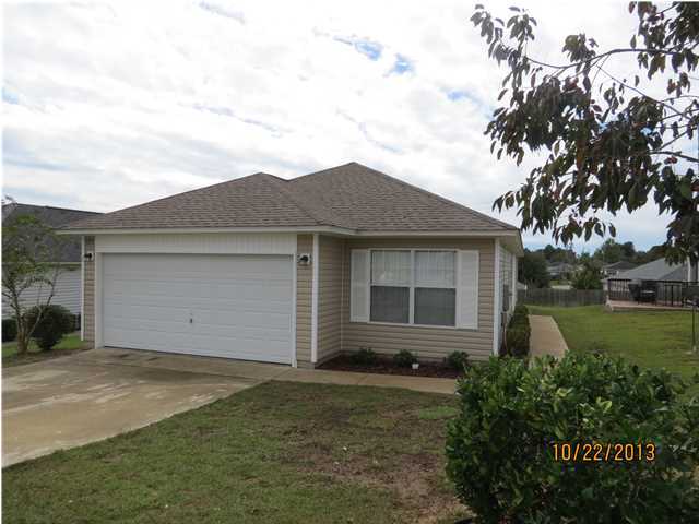 Available 07/15/2016..... Fantastic 3/2 home South of I-10 for easy commute to all bases, beaches and shopping. Like new home with newer paint, carpet, newer appliances and open floor plan. 2 Car garage with a sprinkler system and manicured yards. Large living room with breakfast bar, eat in kitchen, open back patio for natural light and more. Kitchen features newer appliances, oak finish cabinets, and plenty of storage and counter space. 3 large bedrooms and laundry room. Master bath boasts garden tub and walk in closet. No inside smoking. Pets will be allowed with a $400 non-refundable pet fee and owner approval.