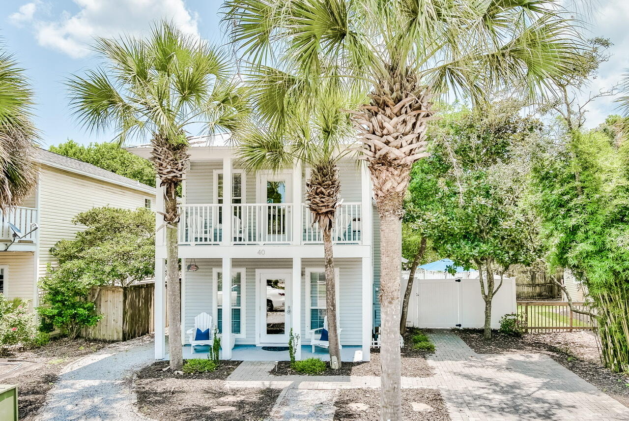 TOTALLY RENOVATED W/FULL BATH ADDITION! This home is like new construction with all new appliances and flooring throughout! Located just off of Hwy 30a, this adorable 2-story home in Blue Mountain Beach combines the charm of a Florida cottage with a stylish modern design. Outdoor fenced  areas for grilling and sitting by the fire pit. Astroturf lawn so no mowing! Cute storage bldg. also 1st floor offers a stylish kitchen a great living and dining area with full bath.  The king mstr. Br. on the 2nd floor has a large private balcony. Guest br separated by the hall for privacy! Only a short walk to the Blue Mountain Beach access. Huge income potential! Restaurants and shopping, 20mi. bike trail on 30A, lakes, serene & quiet Blue Mountain Beach! FURNISHED!This adorable beach cottage won't last