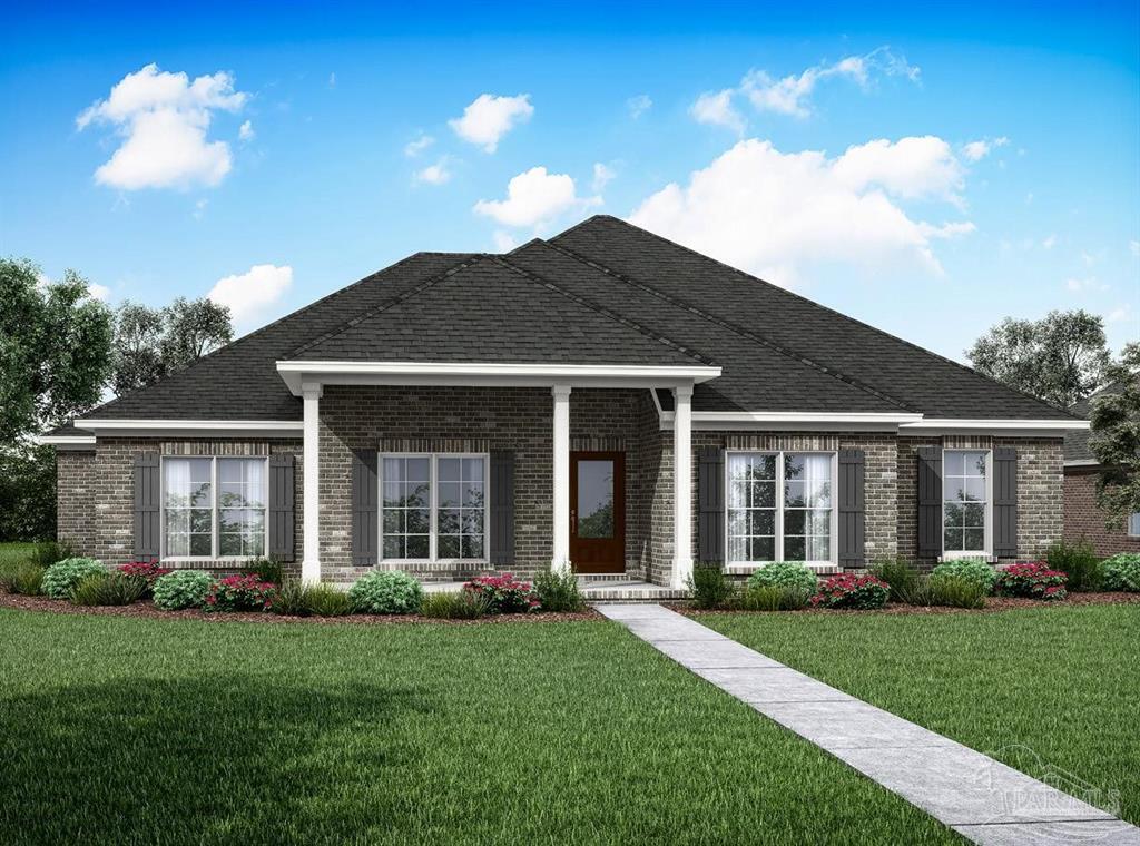 The gorgeous Cottonwood floorplan with 4 beds, 2 & 1/2 baths in the beautiful Yellow River Ranch Community. This home boasts many unique design details including EVP Flooring throughout the foyer, family room, formal dining room, kitchen, breakfast nook & hallways. You will love the FABULOUS countertops in the kitchen, bathrooms & a large, tiled shower in bedroom 1. Wonderful covered front porch & covered back patio. The kitchen also features a gas range, microwave, dishwasher, pantry, beautifully painted cabinetry & more.  The Smart Home 'connect' system is included with several devices and the unique contemporary/craftsman exterior adds to the eye catching stylish curb appeal.