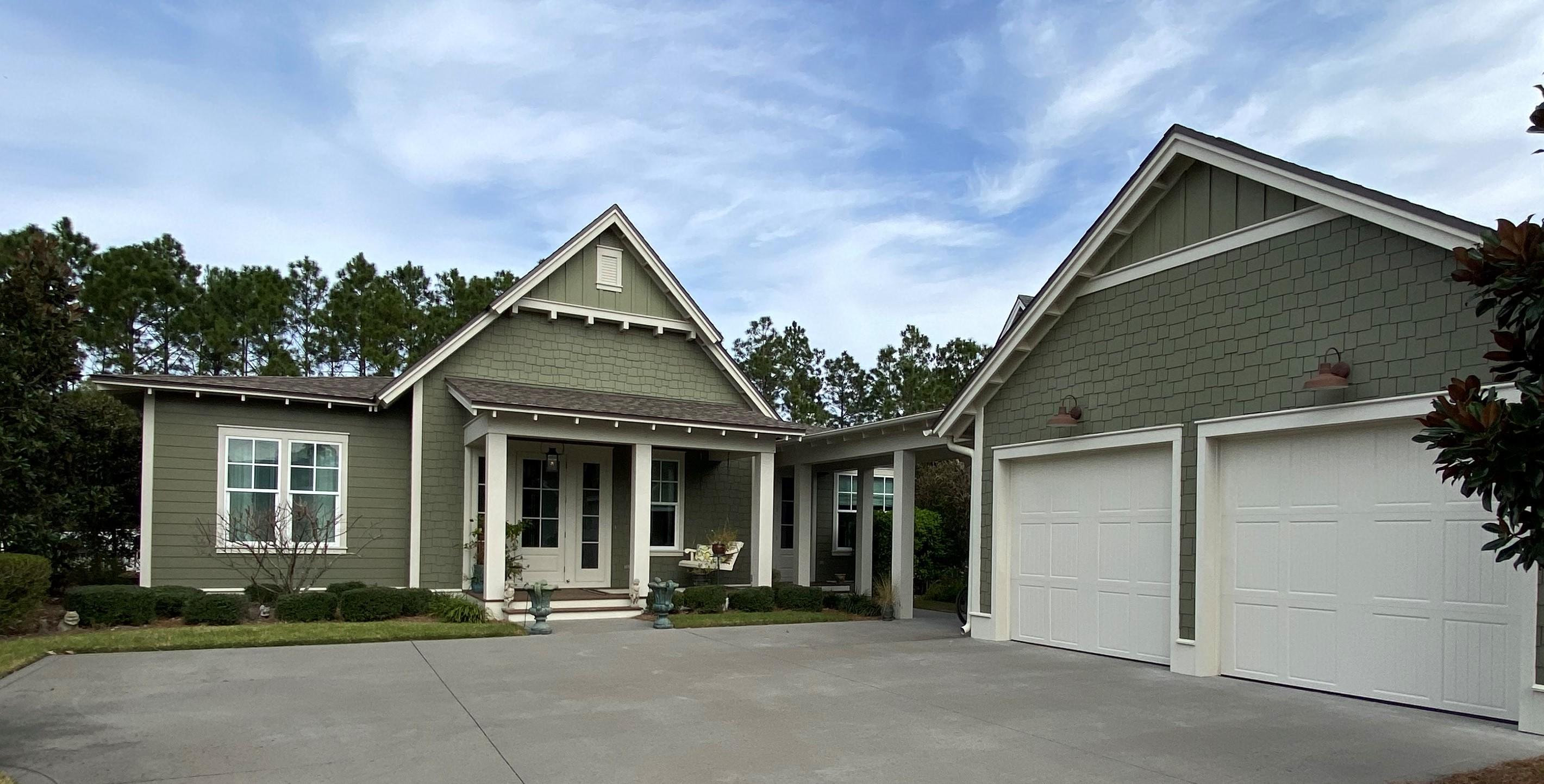 WATERSOUND ORIGINS  4BR 4FULL BATH ranch with 9x9 bonus room currently set up as an office. Romair ''Guilford'' plan. Interior features include light wire brush engineered wood floors throughout except tiled bathrooms, crisp white quartz kitchen countertops, large kitchen island with extra storage cabinets, Kitchenaid 6 burner professional gas range with hood, Carrara marble bathroom vanities, master bedroom has soaking tub as well as large shower, large 2 car plus golf cart garage with E Vehicle wiring. Enjoy and entertain on extra large 20x20 screened porch. Highlighting the fenced back yard are a  20x15 paver patio, professional landscaping, and room for a pool on a lot that backs up to the preserve of tall pines. Watersound Origins amenities include a Davis Love designed executive golf course, swimming pool, fitness room, tennis courts, pickleball and playground as well as dock access to Lake Powell for watersports.

Owners may also inquire about becoming a member of CLUBS BY JOE which offers 2 private championship golf courses and exclusive beach club.

Information including dimensions is to be verified by the Buyer. Buyer will pay .5% of sales price to the St. Joe Foundation and a capital contribution fee of $525 due at closing