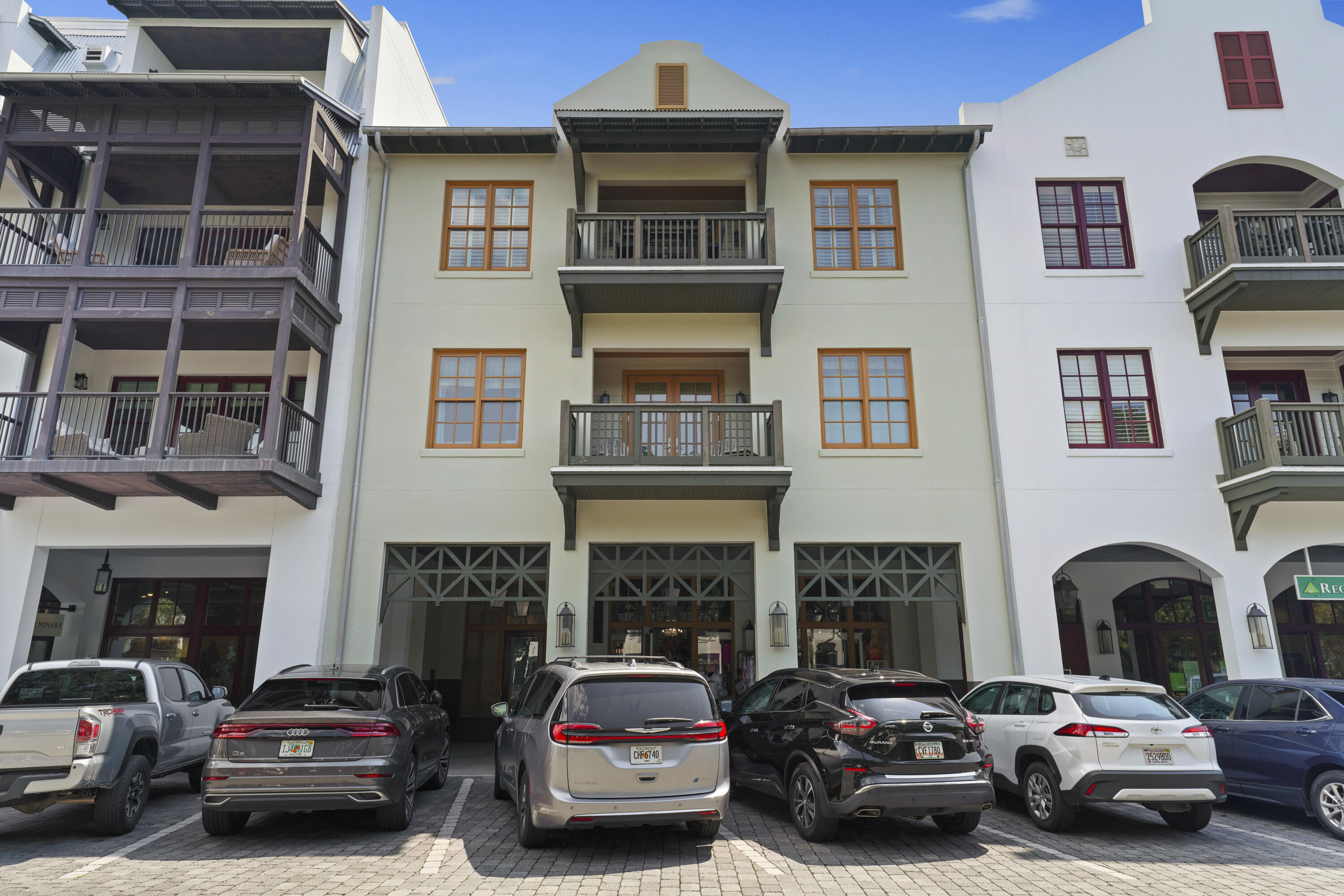 Your Dream Beach Life Awaits in Rosemary Beach in your own top-floor condo with an unbeatable view of the vibrant Town Center. This isn't just a place to live; it's a lifestyle upgrade. This condo is your own cozy retreat, complete with 2 bedrooms and 2 baths. And the best part? It's been recently updated to give you all the modern comforts you need. Sunlight streams into this condo from not one, not two, but three skylights. The result? A space that's always sunny and inviting. With high ceilings in the living area, you've got room to breathe and relax. Imagine having your very own front-row seat to the buzz of Rosemary Beach. Your balcony overlooks the lively Town Center, making it the perfect spot for people-watching, enjoying your morning coffee or beverage of choice. When you're ready for some beach time, just head south to Main Street and there you are. And if you're looking for a serene dip, the beautiful owners' pool and pavilion are also at your service. This is the epitome of relaxation and socializing. If staying active is your thing, you're in luck. The Tennis Center and Fitness Center are nearby, ensuring you can keep up with your fitness routine or enjoy a game of tennis whenever you please.

This top-floor condo in Rosemary Beach provides the ultimate coastal lifestyle. Don't wait - reach out to us today to experience this beachside dream for yourself!  All information in this listing is deemed to be correct, but please verify any information that is important to you.