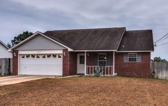 Desirable price point and a close commute! 12 minute drive to the Beach! This adorable red brick home has been well cared for. All updated fans, knobs and some fixtures. (Remote fans) and Refrigerator does convey. (all black) new Security system conveys, except the cameras. Large yard, cul-de-sac road, and split floor plan with tall ceilings. Sliding glass door in the living room for plenty of natural light. Master bedroom is to the left of the living room. The kitchen is open to the dining area which is the first features you will see walking into this home.
