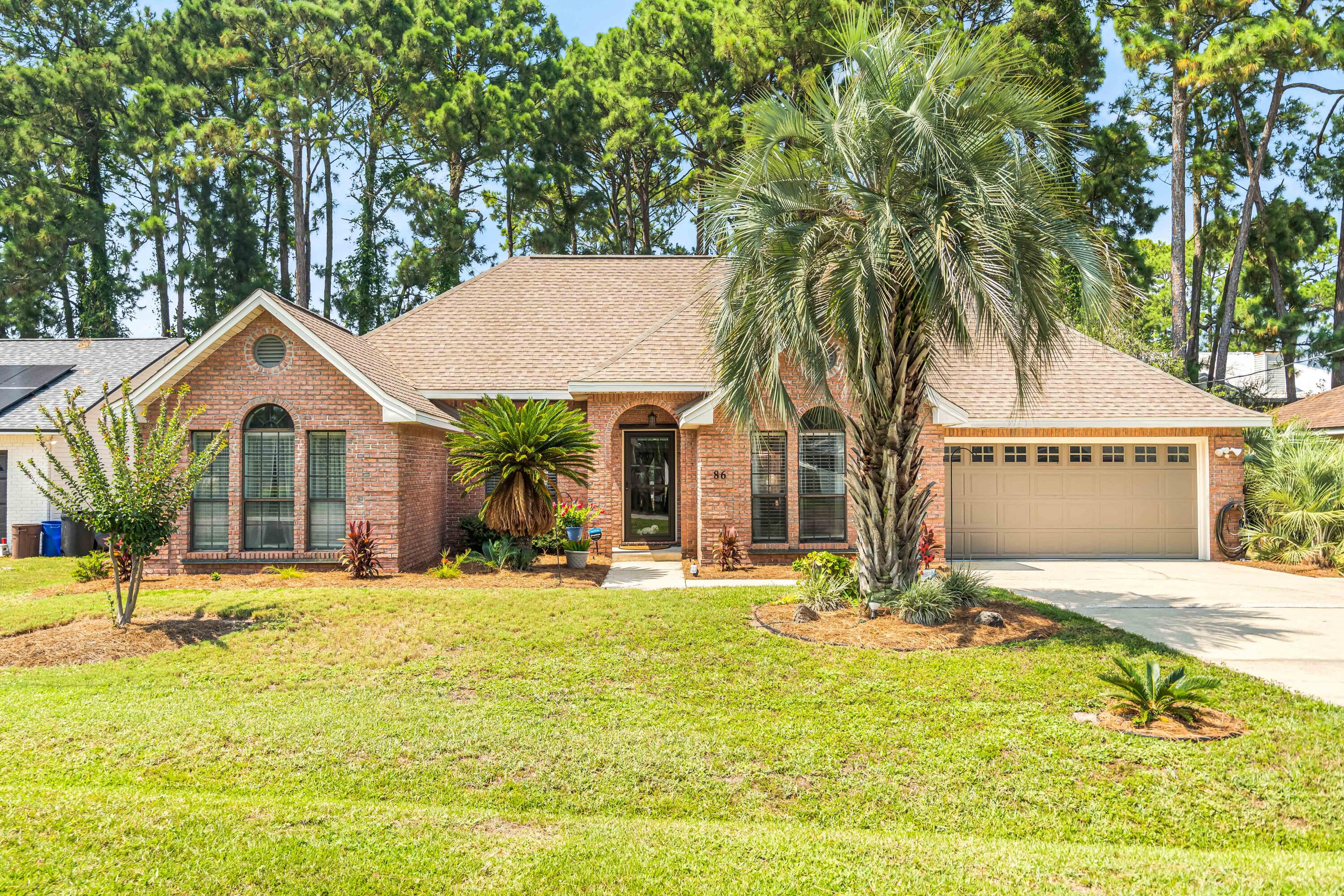 Welcome to 86 Chase Run in Miramar Beach, Florida! This charming home is in wonderful location just a block from the Bay with the community offering a bayfront pool and community dock! This primary centered neighborhood will remove you from the hustle of the busy tourist areas while offering incredible convenience to tons of local shops, restaurants, amenities and the beach just about a mile away. This single-story home has great accessibility along it's 100'x75' parcel. 

The home features 3 bedrooms, 2 full bathrooms, ~2,013sf of living, fully fenced backyard, LARGE walk-in closet in master bedroom, walk-in pantry, garage with work bench and oversized attic access, irrigation system and pergola with hot tub in the backyard. 

The current owner exudes true pride in ownership having done many thoughtful upgrades to the home including light fixtures, celiing fans, motion lights, dimmer switches, rocker switches, receptacles, cooktop and hood vent, faucets, toilets and more!

The home also has a new front storm door and windows have custom storm panels with attachment hardware. The HVAC system is complete with a microguard filtration system. All window treaments are included in the sale. Utilities are extremely reasonable for the current owner averaging around $250 per month for electric, water/sewer, internet and natural gas combined. 

Come take a look at this excellent opportunity today and find your new home on the Emerald Coast!