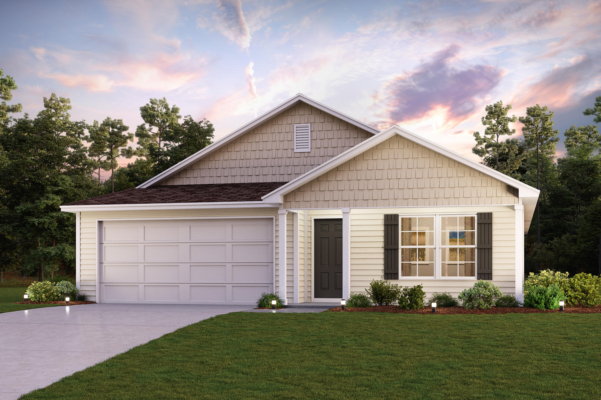 Come check out this BEAUTIFUL NEW Single-Story Home in the Sawmill Court Community! The desirable Covington Plan boasts an open design encompassing the Living, Dining, and Kitchen spaces. The Kitchen features gorgeous cabinets, granite countertops, and Stainless-Steel Appliances (Including Range with a Microwave hood and Dishwasher). In addition, the primary suite has a private bath with dual vanity sinks and a walk-in closet. This home also includes 3 more bedrooms and a full secondary bath.