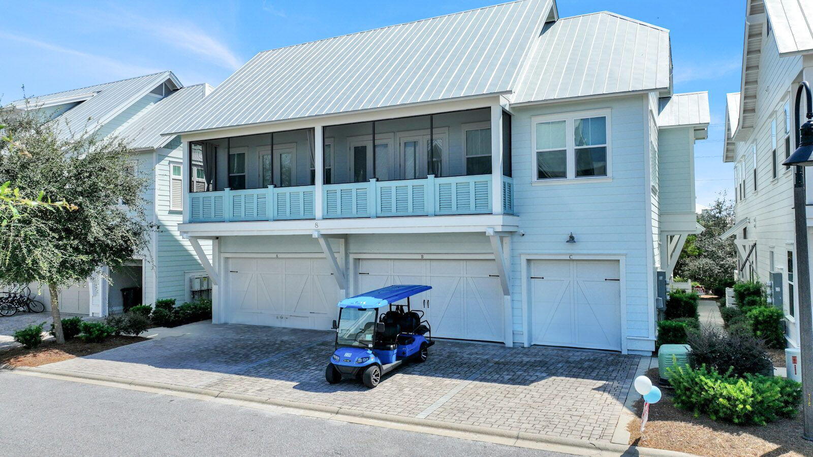 GOLF CART INCLUDED & FULLY FURNISHED! Turn-key and rental ready, with bookings on the calendar for immediate income. This gorgeous 3 bed, 2 1/2 bath, 2 car garage townhome located in Prominence on 30A sits on a prime lot close to the neighborhood entrance for easy access to the resort-style community pool, state park trails and The Big Chill (formerly known as The HUB), which offers shopping, dining, and an event amphitheater.Ride your golf cart down 30A to Rosemary Beach, Alys Beach, and Seaside or any of our world famous, sugar sand beaches, including the newly improved Dear Lake State Park - all just minutes away. Or walk to the seasonally heated community pool, complete with cabanas, gym & grilling area - just steps from the front door. The Cozumel (B Unit) floor plan includes the most open and spacious living area of all Prominence North floor plans, providing extra space for enjoying the coastal lifestyle with family and friends. The gourmet kitchen is a chef's dream with custom cabinetry, a gas cooktop, extra storage, a large pantry/owner's closet, and a large custom island/bar space perfect for entertaining. Relax and unwind on the back porch that has extra green space behind units.

Prominence is a retreat from the modern world and an essential community along scenic 30A. With a blend of coastal resort living, easy access to a vibrant town center, The Big Chill "formerly The Hub" and the beautiful beaches of the Emerald Coast makes this a community that lives up to its name. The Town of Prominence is located on HWY 30A between Seagrove Beach and Alys Beach, next to WaterSound Beach. Residents will enjoy low HOA fees, easy access to a beautiful Town Center (The Big Chill), TWO Resort style pools, Fitness Center and more! Your paradise in Prominence awaits!