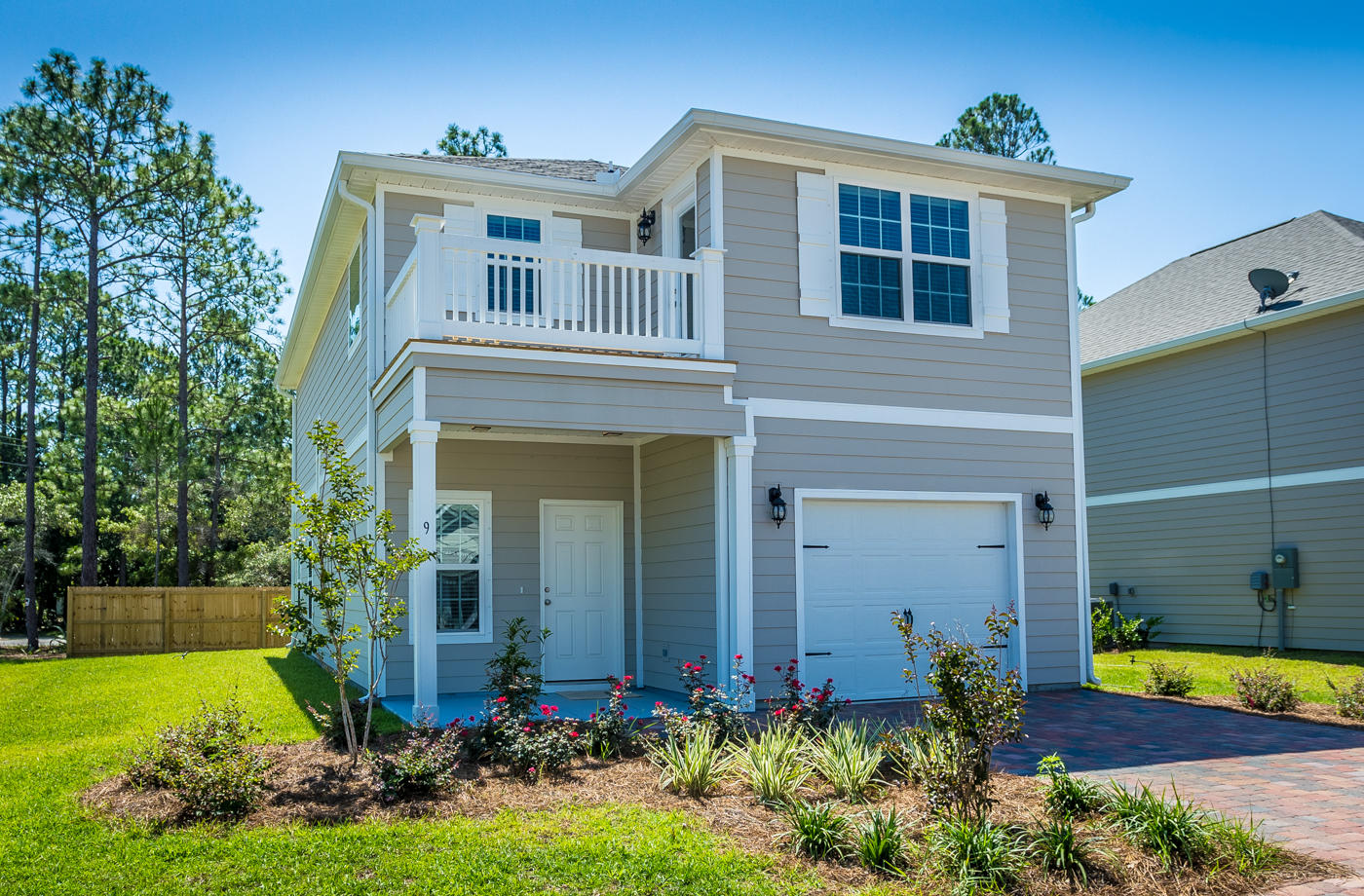 Brand NEW Home in quiet smaller subdivision with a BAY view...! Never been lived in with 3 bedrooms and 2.5 baths this is the perfect Family home. Walk across the street to the Bay. Next door to the Community Pool and with a fenced backyard for pets and kids. Hurry as this will not last long.