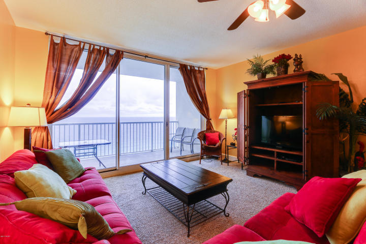 The beach getaway you have always dreamed of - a beach inspired 2/2 Gulf front condo at Majestic Beach Towers. Whether you are ready to live on the beach or invest in a rental property, this is the perfect condo for you! Gorgeous Riveting Gulf views are framed by beachy chic interiors, designed with the Gulf of Mexico and sun in mind. Sunshine and warm gulf breezes abound from the generous balcony, with amazing water and beach views. The gourmet kitchen features loads of cabinet space and is fully stocked and rental ready and the rest of the condo lives larger than its square footage and is spacious and bright. Enjoy the good life at Majestic Beach Resort with resort style amenities including in/out pools, tennis, a large outdoor dining area, impressive fitness facility, community room,