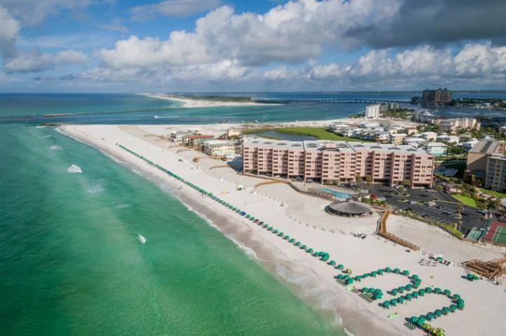 PRICE IS FIRM! GROSS INCOME 2017 $19,281; 2016 $24,748; 2015 $22,474. Jetty View unit with views of East Pass. Tile Floors with Carpet in Bedrooms. Large open entry to Living Area. Formica Counter tops in Kitchen. BEST location in Destin with nearly 800 feet of pristine beachfront, Pool, pavilion, Hot tub, Tennis Courts, and all right on the beach and Gulf of Mexico. It is a gated community with 24 hour patrol service. Come BUY!